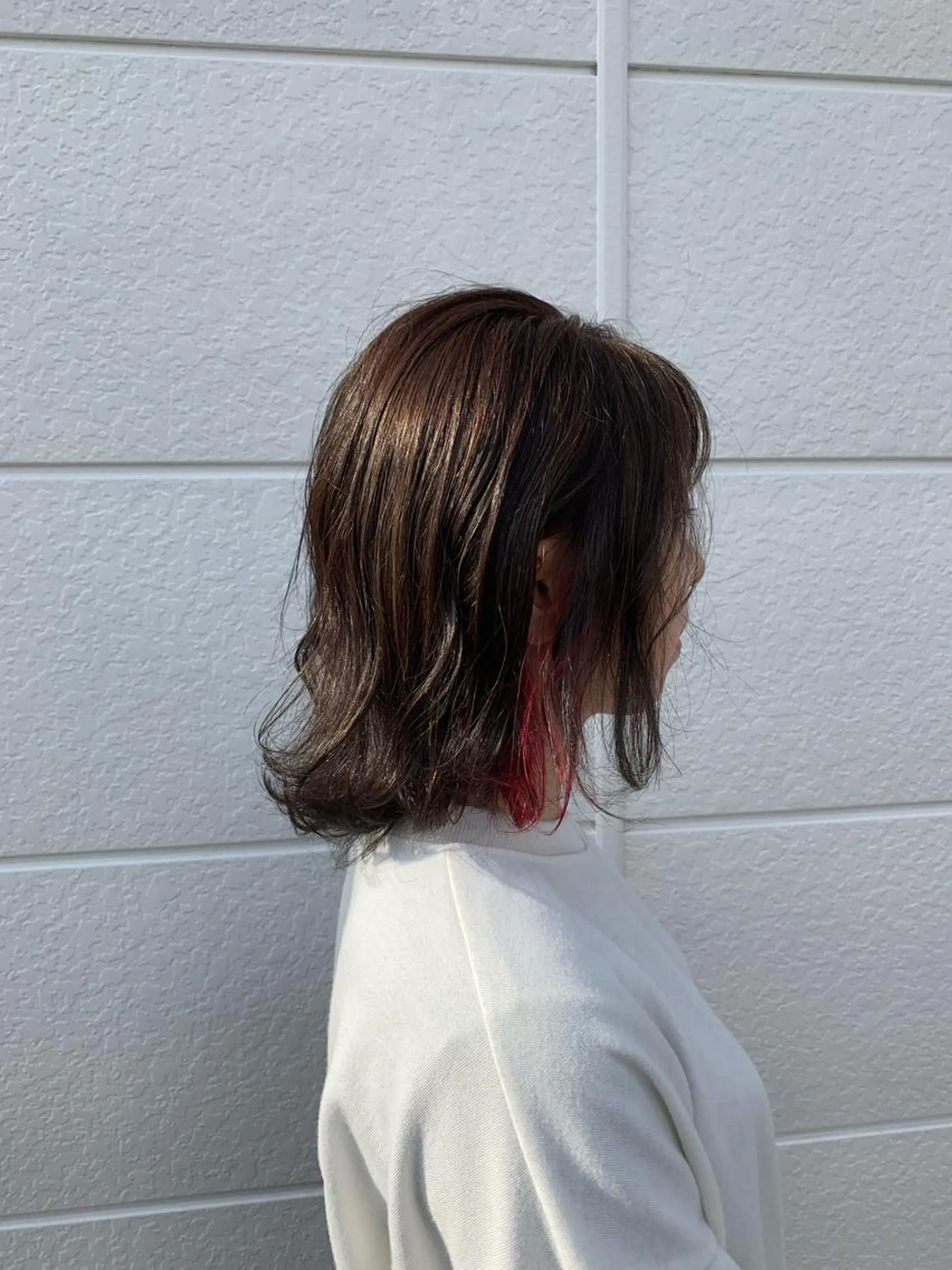 ミディアム カラー イヤリングカラー カット ヘアカラー トリートメント Roid 代表✨HIROのヘアスタイル