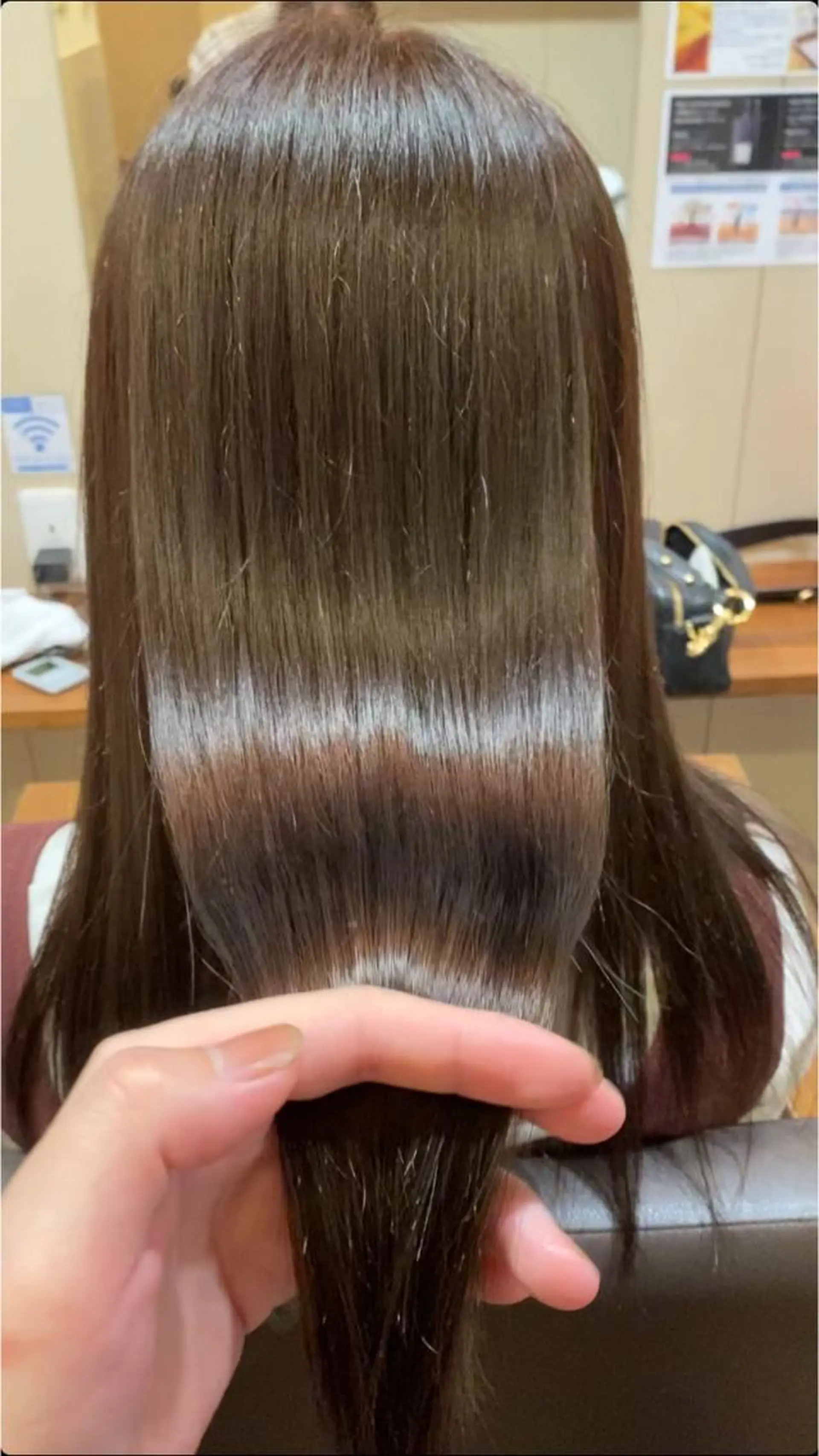 セミロング トリートメント ヘアカラー トリートメント LandS  barber &beauty所属・髪質改善特化 長澤友哉のヘアスタイル