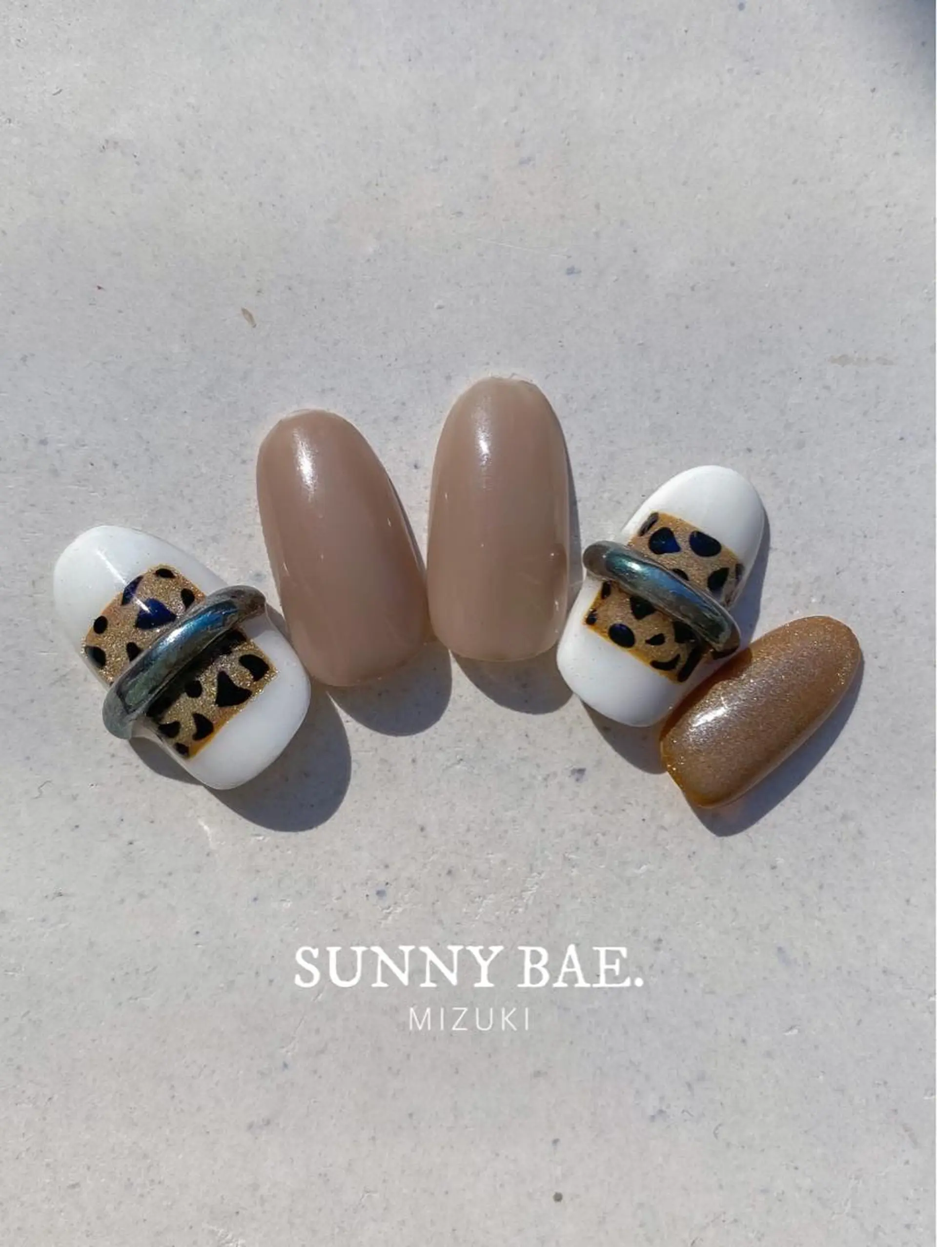 ネイル アニマル柄 ジェルネイル マグネットネイル ハンドネイル SUNNY BAE. 🌼MIZUKIのネイルデザイン