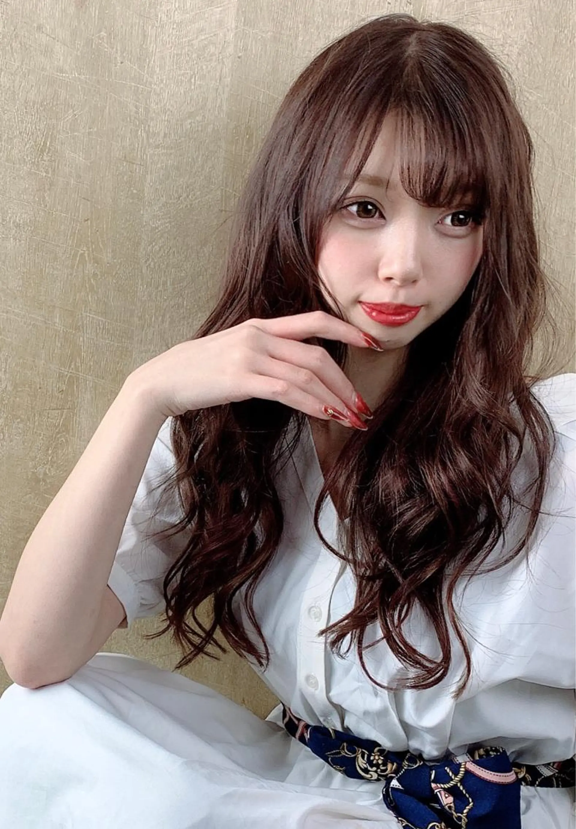 ロング カラー プルエクステ エクステ R by NINA かずなのヘアスタイル