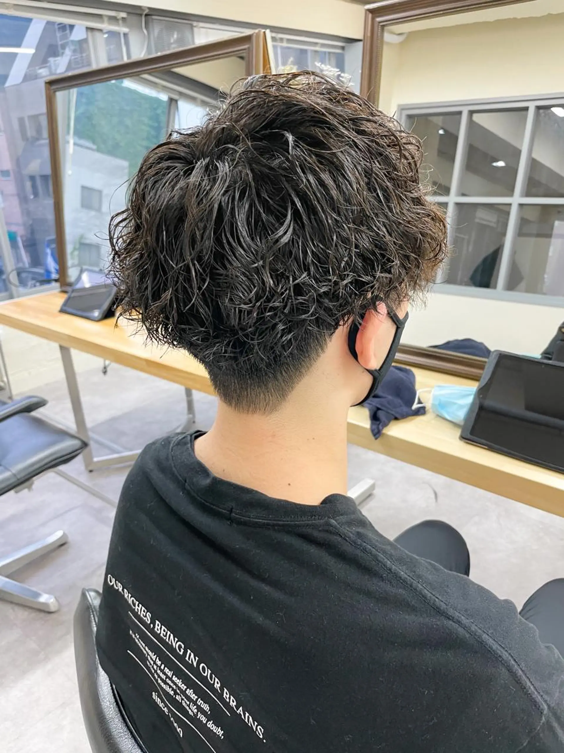 ショート パーマ メンズ カット パーマ warme所属・メンズパーマ メンズ特化ryoのヘアスタイル