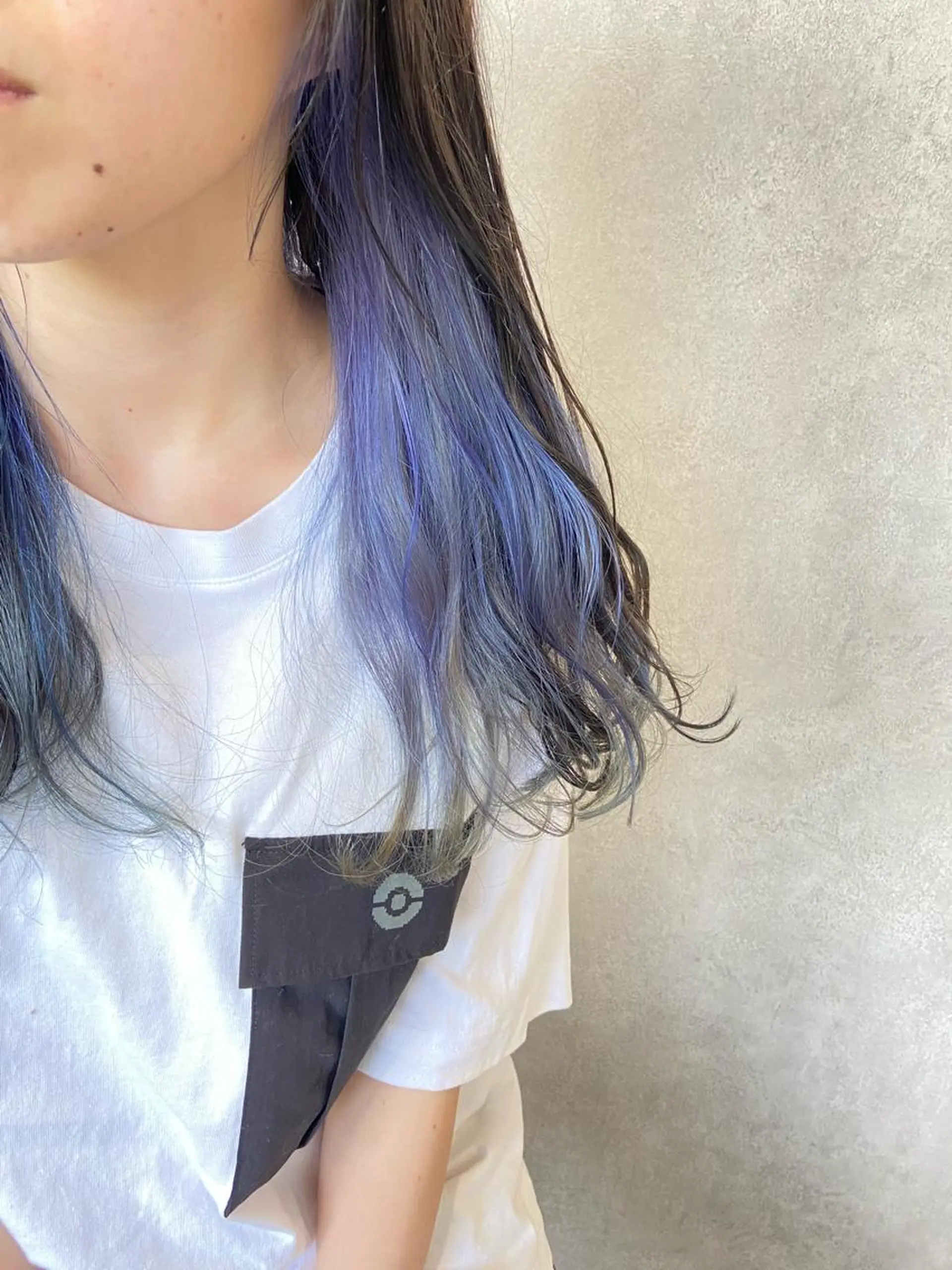 カラー 切りっぱなしボブ ブリーチ ブルーカラー ブルージュ グラデーションカラー ヘアカラー トリートメント TECHRISE刈谷所属・田中 大貴のヘアスタイル