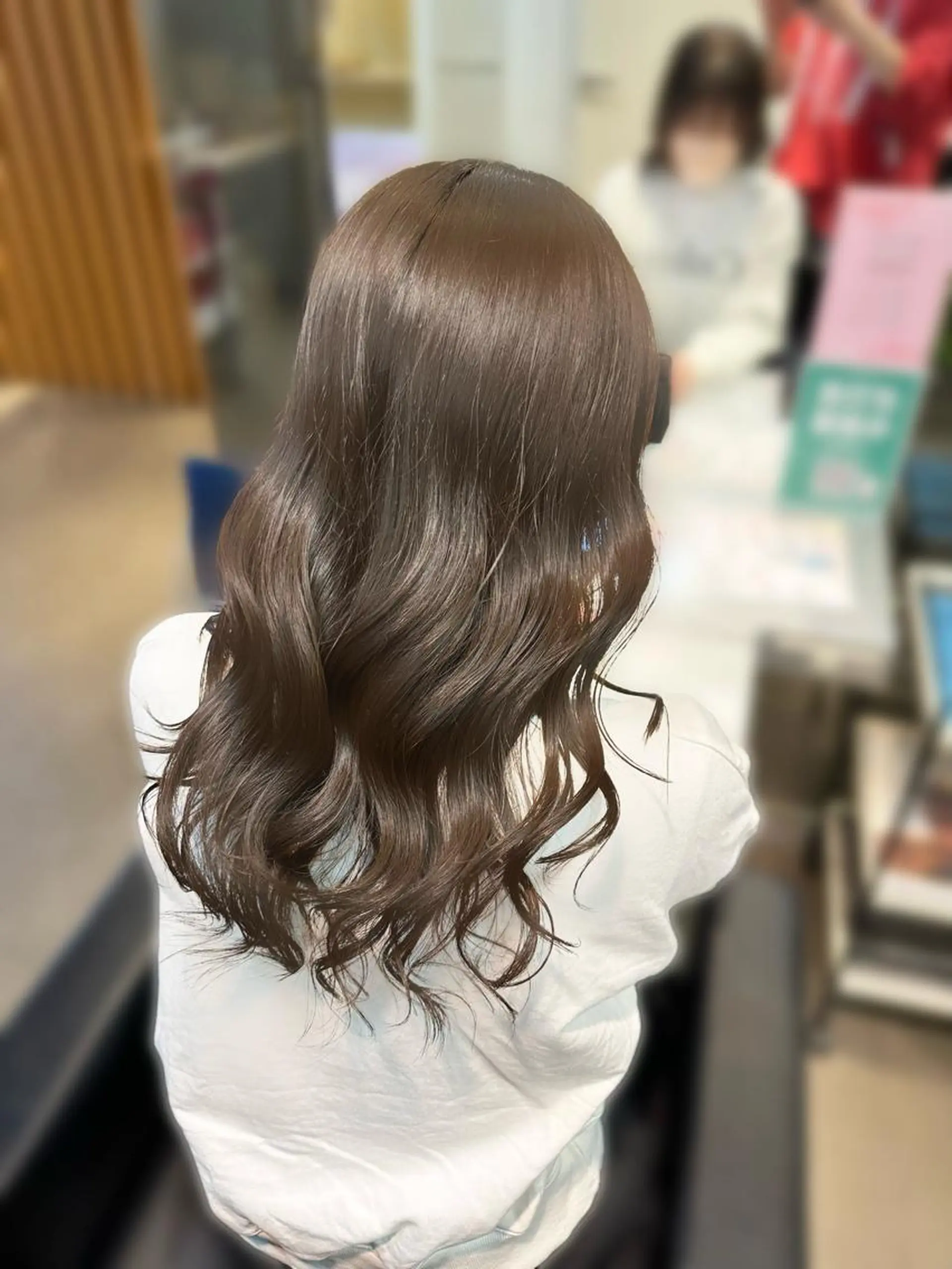 セミロング カラー ブリーチ 透明感カラー グレージュ ブリーチなしカラー 韓国風ヘア カット ヘアカラー 店長/髪質改善/ ショート/松若　優のヘアスタイル