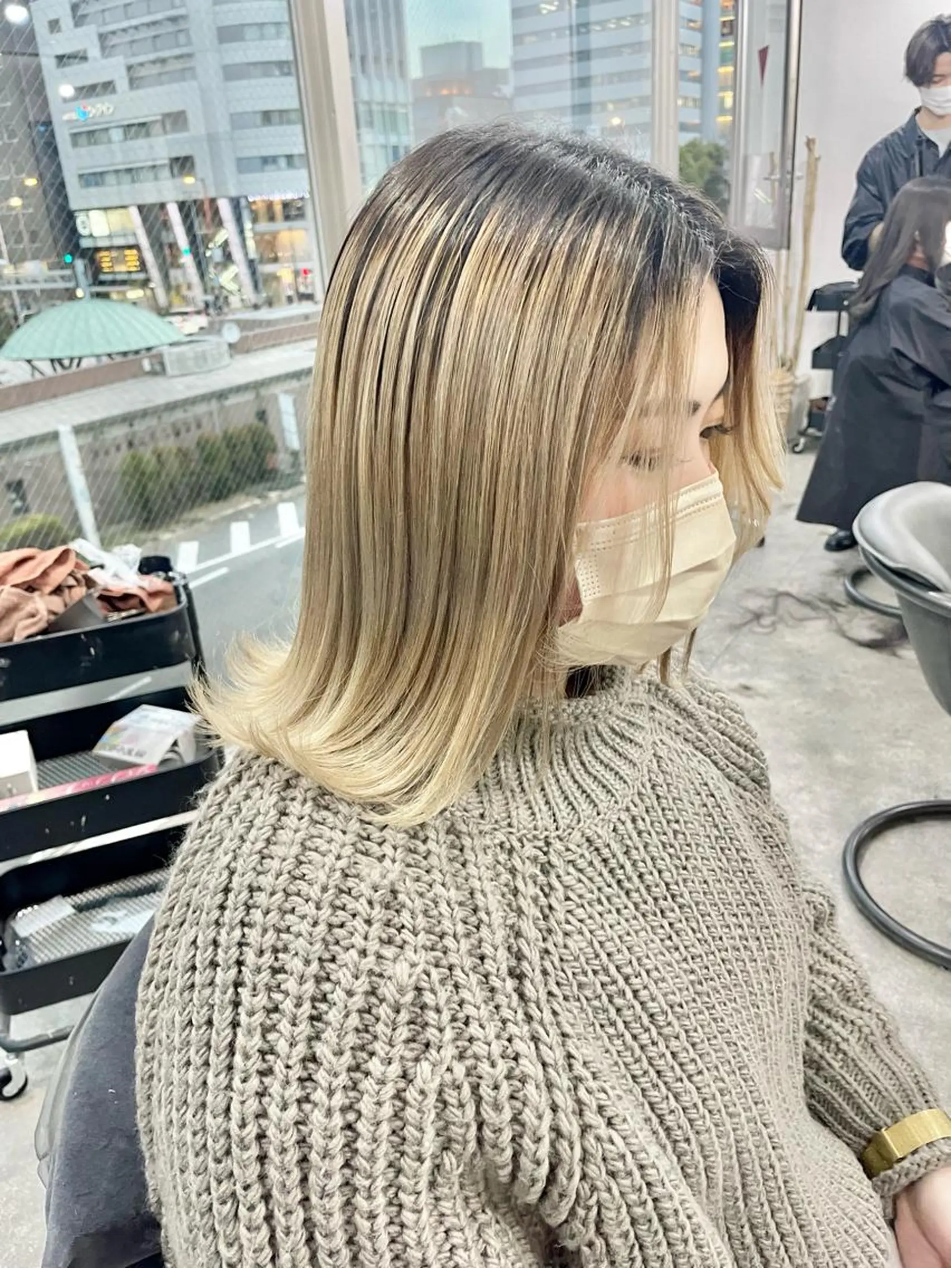 ロング カラー パーマ ヘアアレンジ メンズ キッズ ネイル マツエク・マツパ アイブロウ メンズバレイヤージュ メンズブリーチ メンズハイライト メンズインナーカラー メンズ韓国風 eir心斎橋店所属・心斎橋/ハイトーン/ RENのヘアスタイル