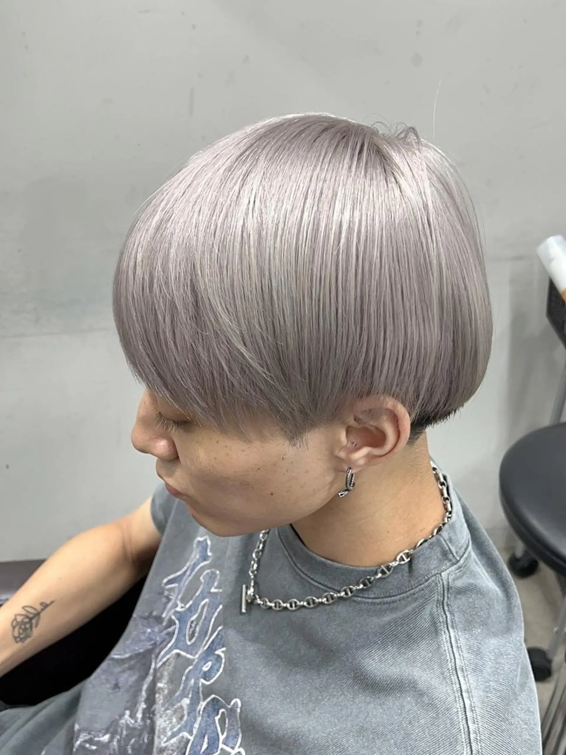 メンズ ミディアム カラー メンズブリーチ ブリーチ ダブルカラー カット ヘアカラー ✨【公式】 juhl.横浜✨のヘアスタイル