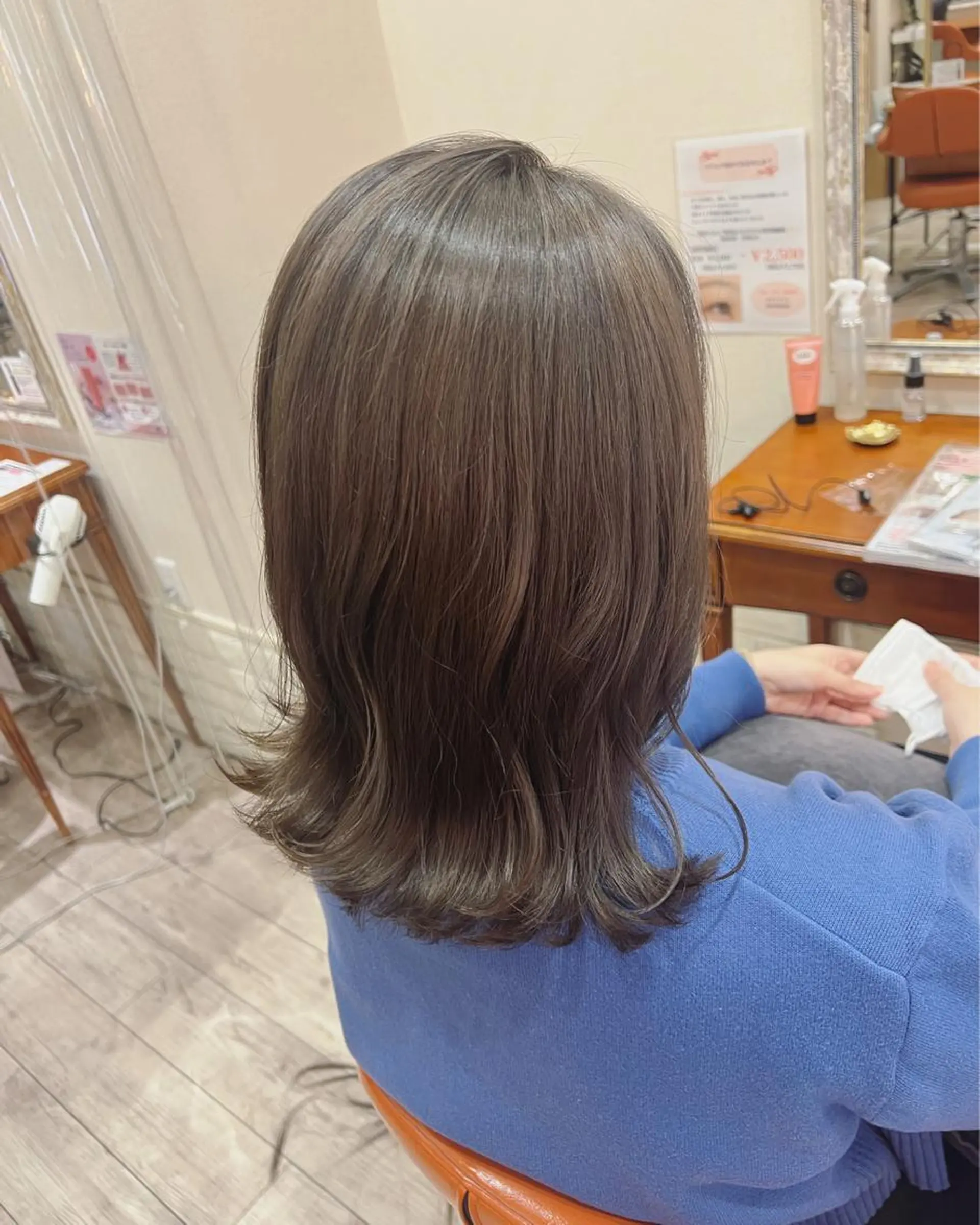 ミディアム 🎴イトウユウ🎴 #話さない美容師のヘアスタイル