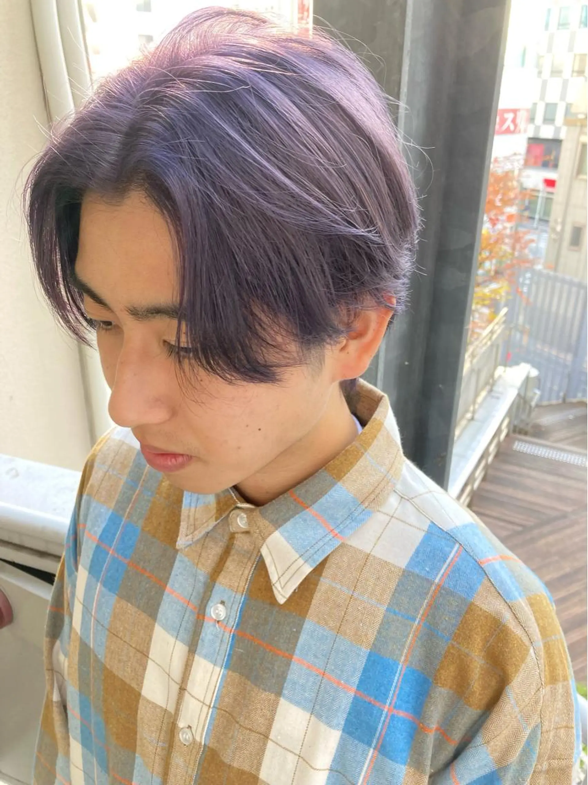 ショート パープルカラー ヘアカラー カラーリスト菅野 竜矢🌈のヘアスタイル