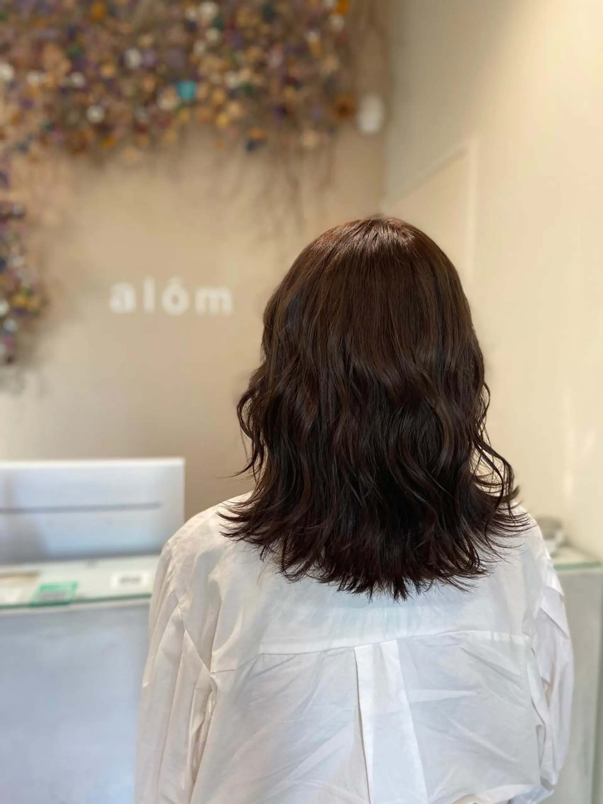 ミディアム カラー ブラウンカラー ヘアカラー ボブ/インナーカラー /眉毛/Miyuのヘアスタイル