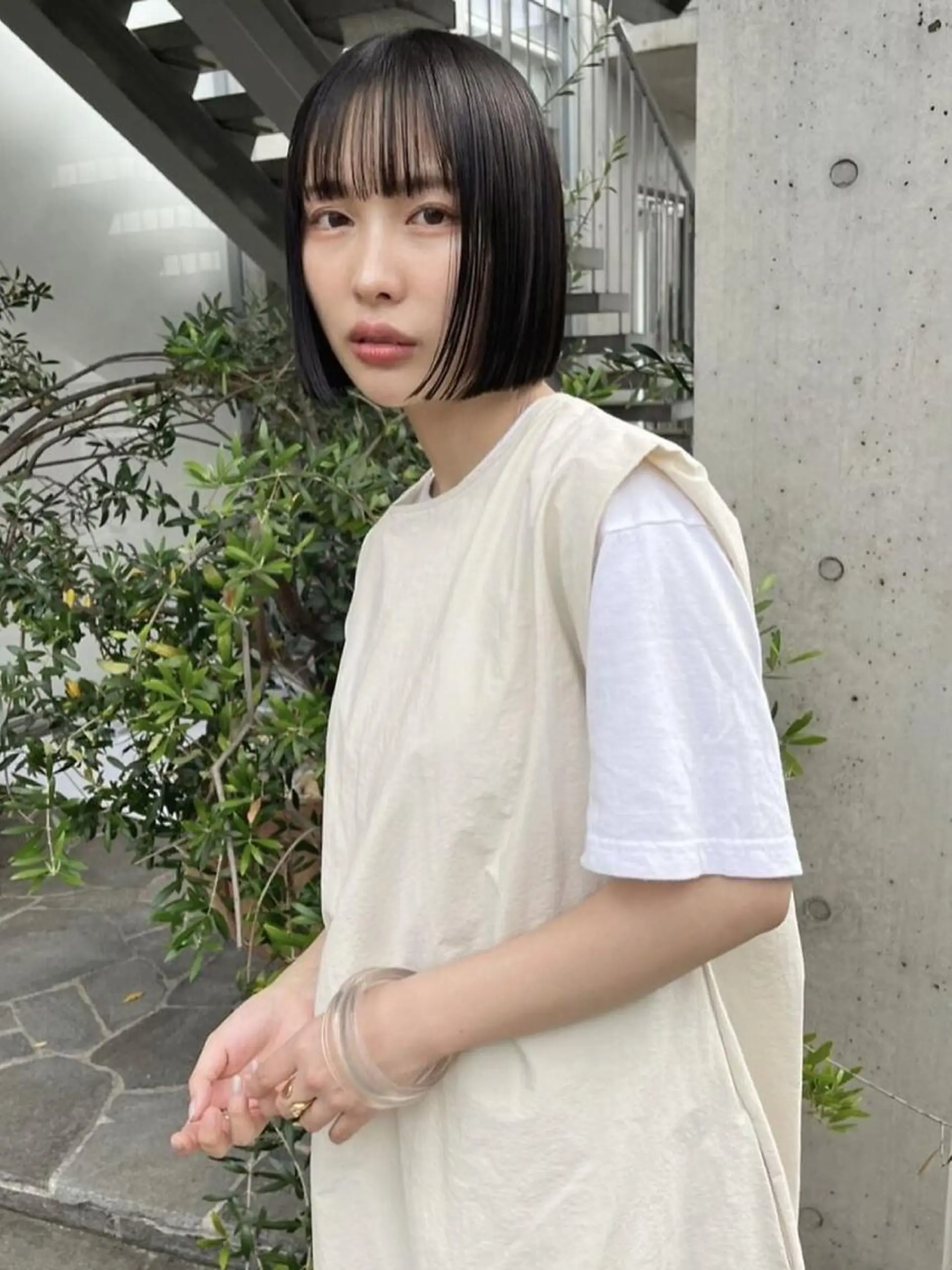 ショート カラー 透明感カラー🪡🤍 nanao🤍🪡のヘアスタイル