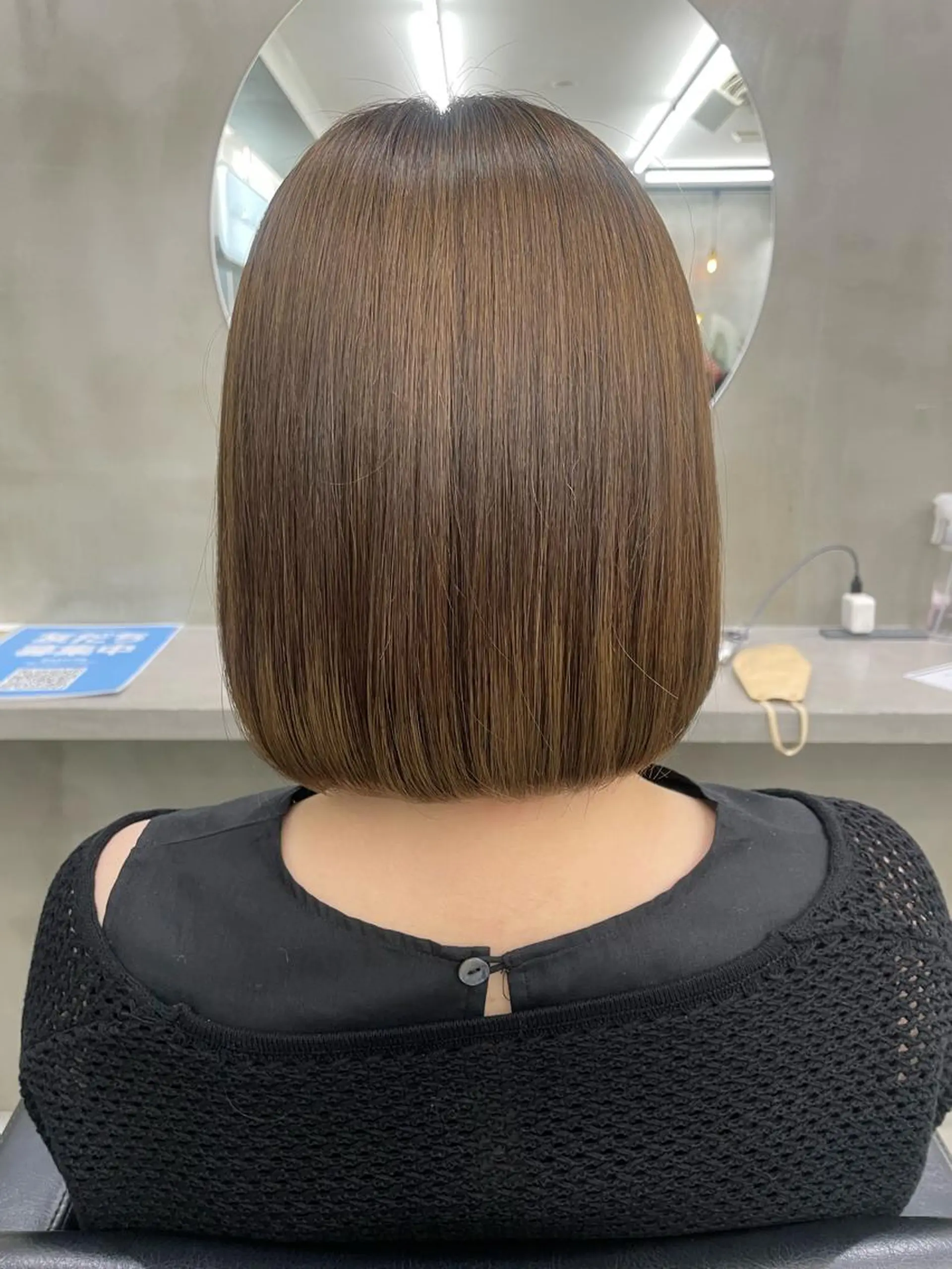 ミディアム ミディアムパーマ トリートメント 🐰ほのか /透明感カラーのヘアスタイル