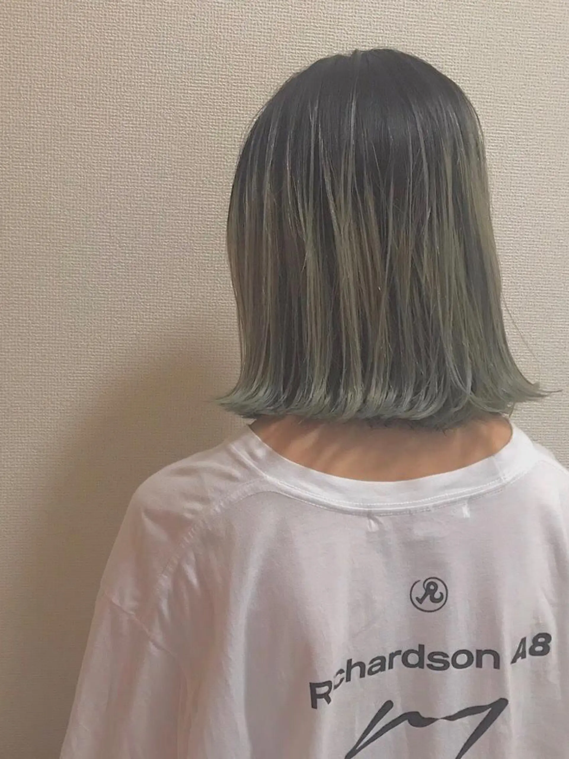 ミディアム カラー ミント ✨透け感カラー✨ 上村一樹のヘアスタイル