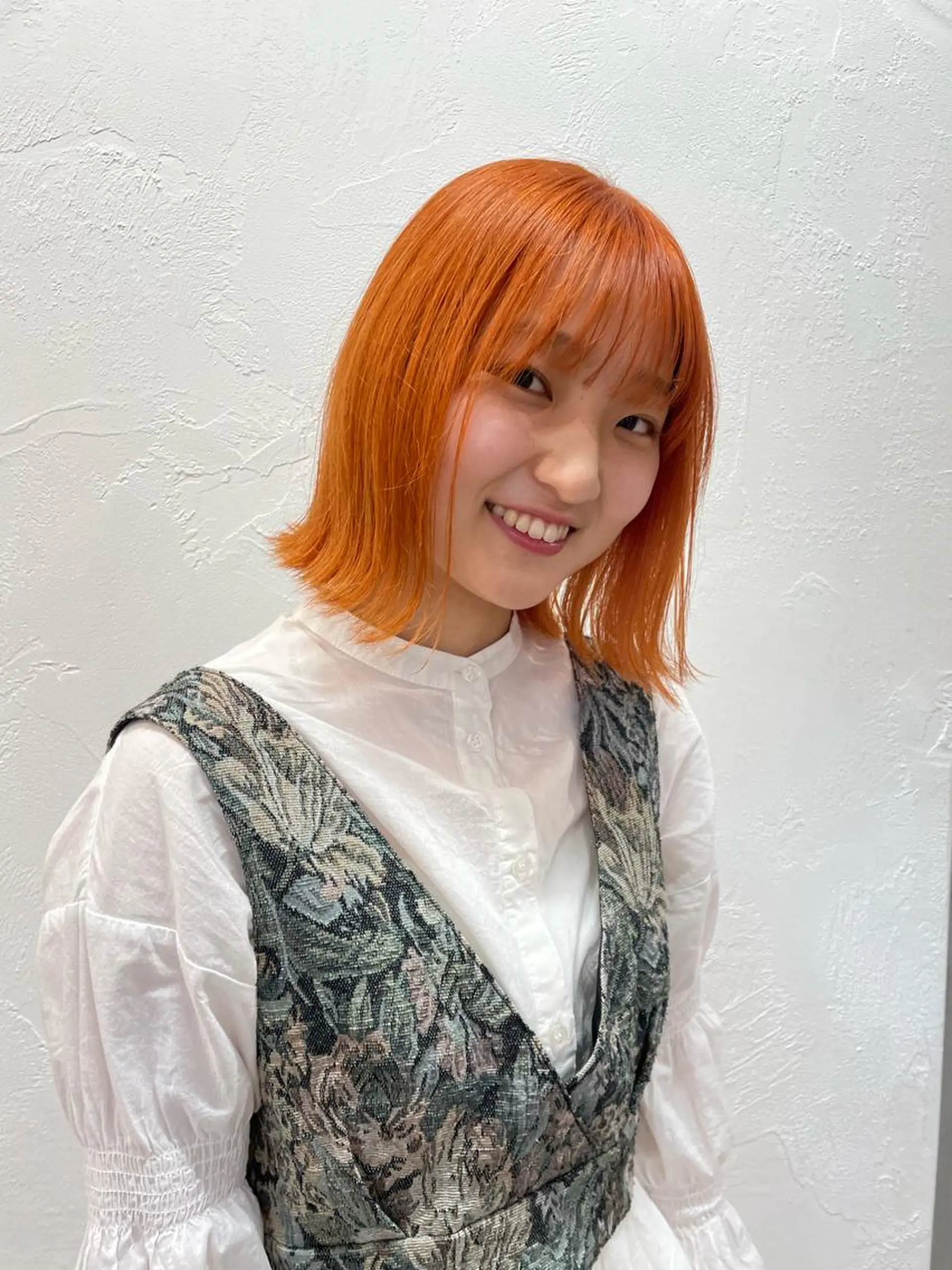 ミディアム カラー パーマ ヘアアレンジ メンズ キッズ ネイル マツエク・マツパ アイブロウ お洒落パーマ/ボブ ❄️Tomoka❄️のヘアスタイル