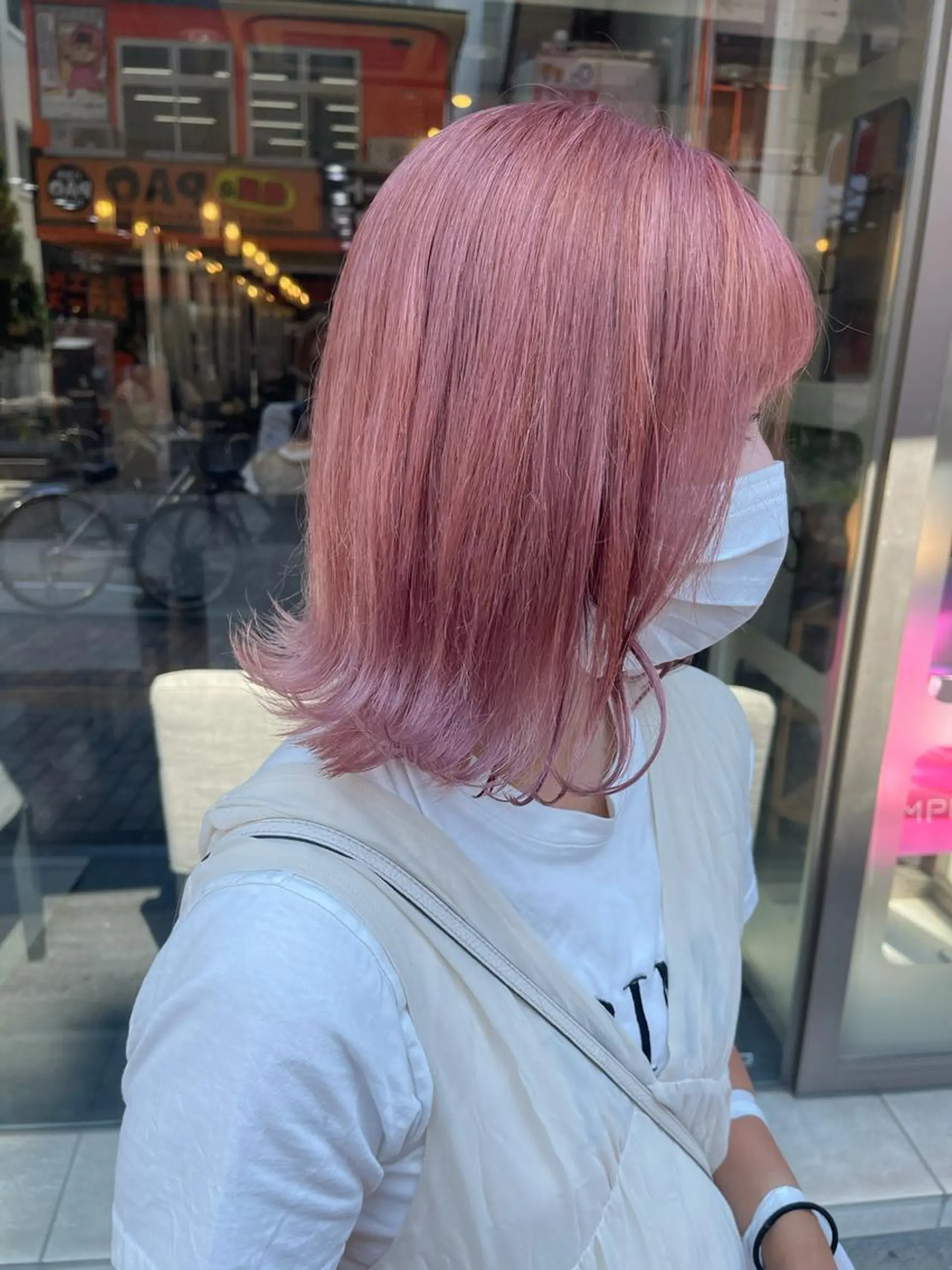 カラー ブリーチ ピンクカラー ユナ🌙 nailのネイルデザイン