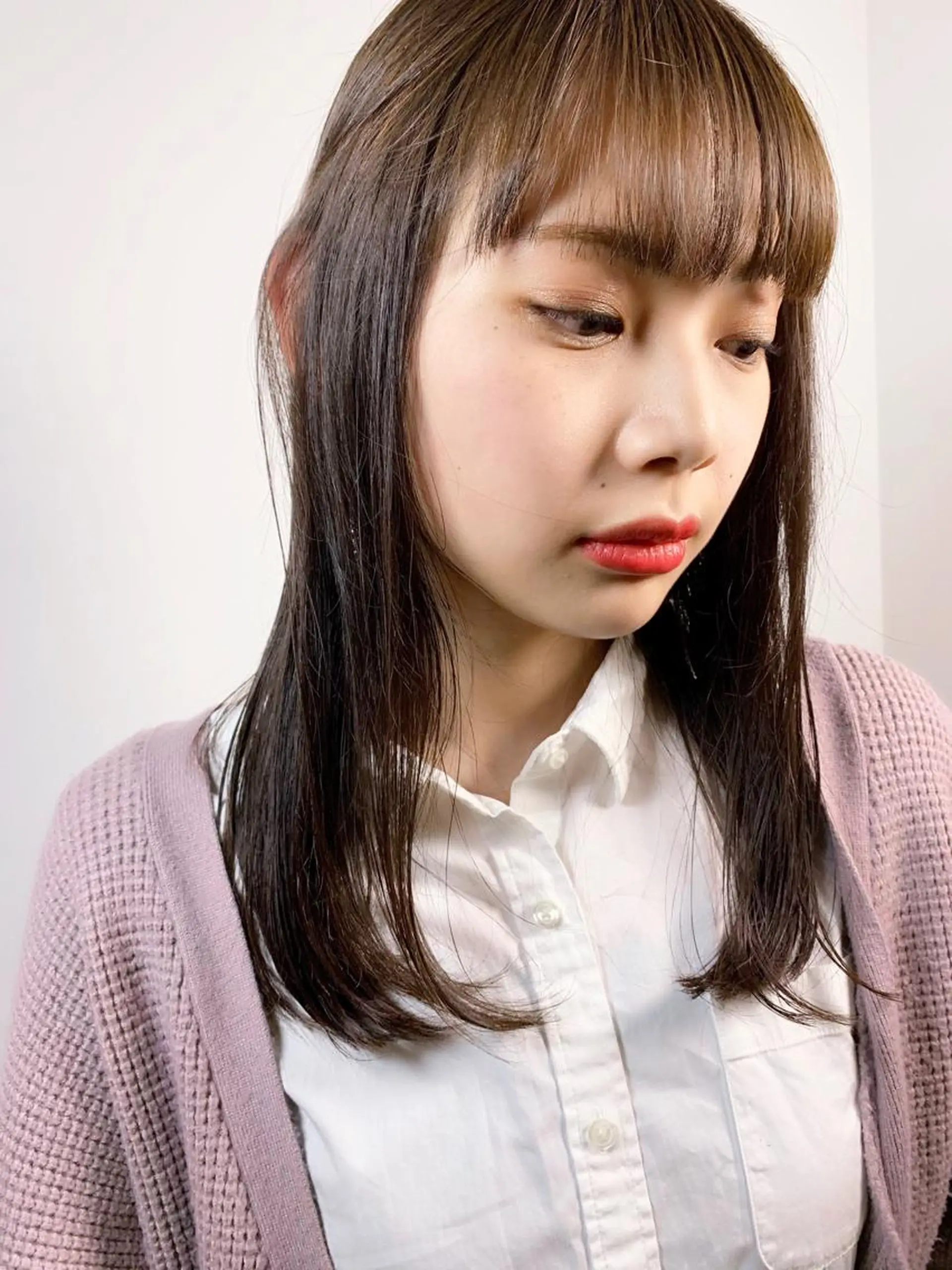 ミディアム カラー ブラウンカラー 透明感カラー イルミナカラー tension 【テンション】のヘアスタイル