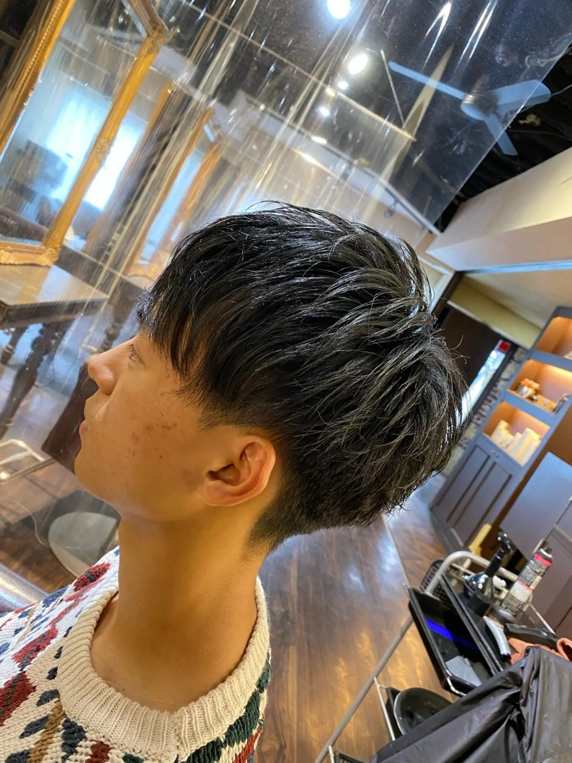 パーマ メンズ メンズパーマ メンズサロンANDY 御堂筋なんば店所属・大阪メンズヘアのプロ 高橋 直希のヘアスタイル