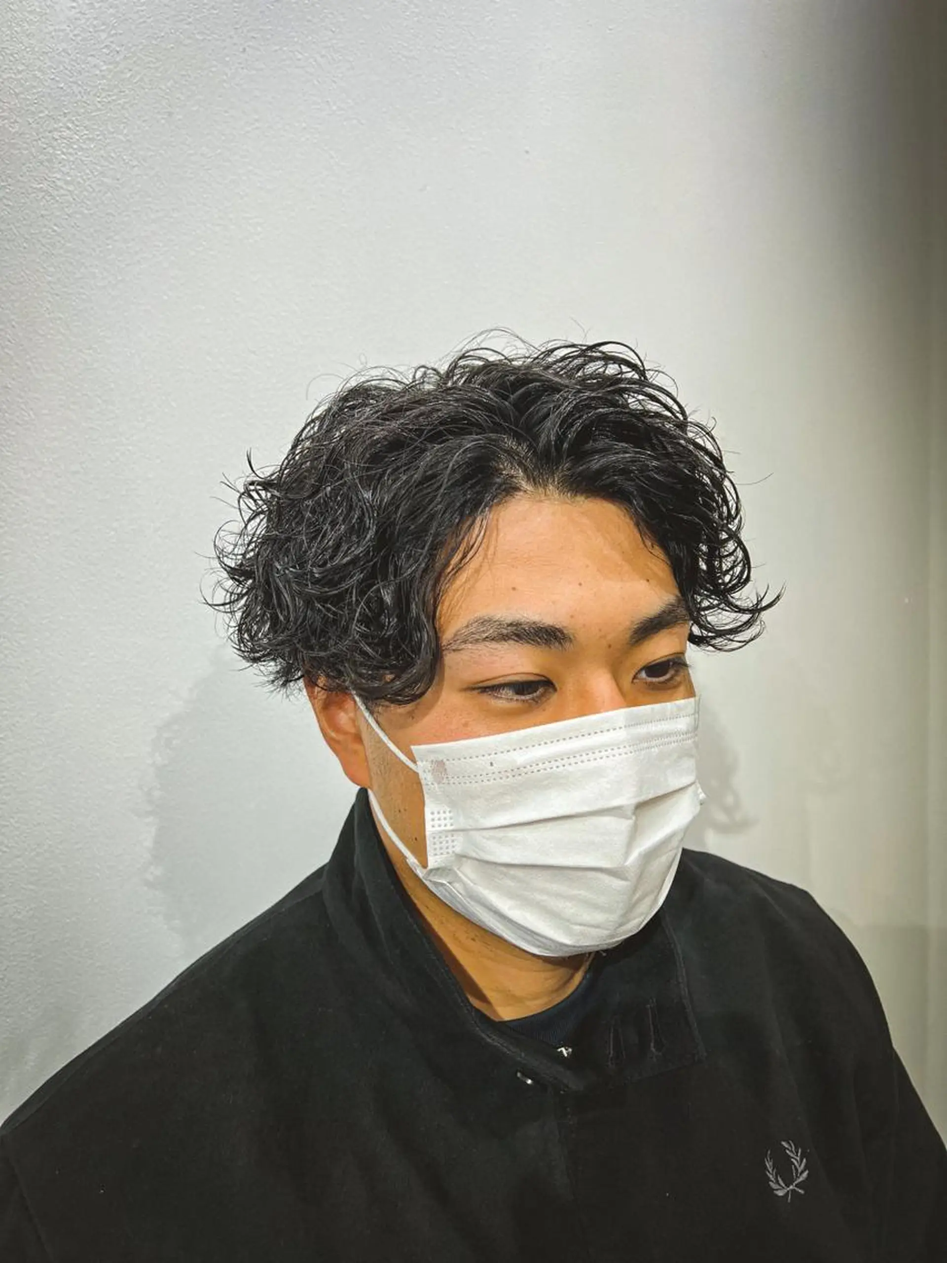 ショート パーマ メンズ メンズパーマ 波巻きパーマ Je suis heureuse Tres所属・✨骨格矯正メンズ特化 美容師公平✨のヘアスタイル