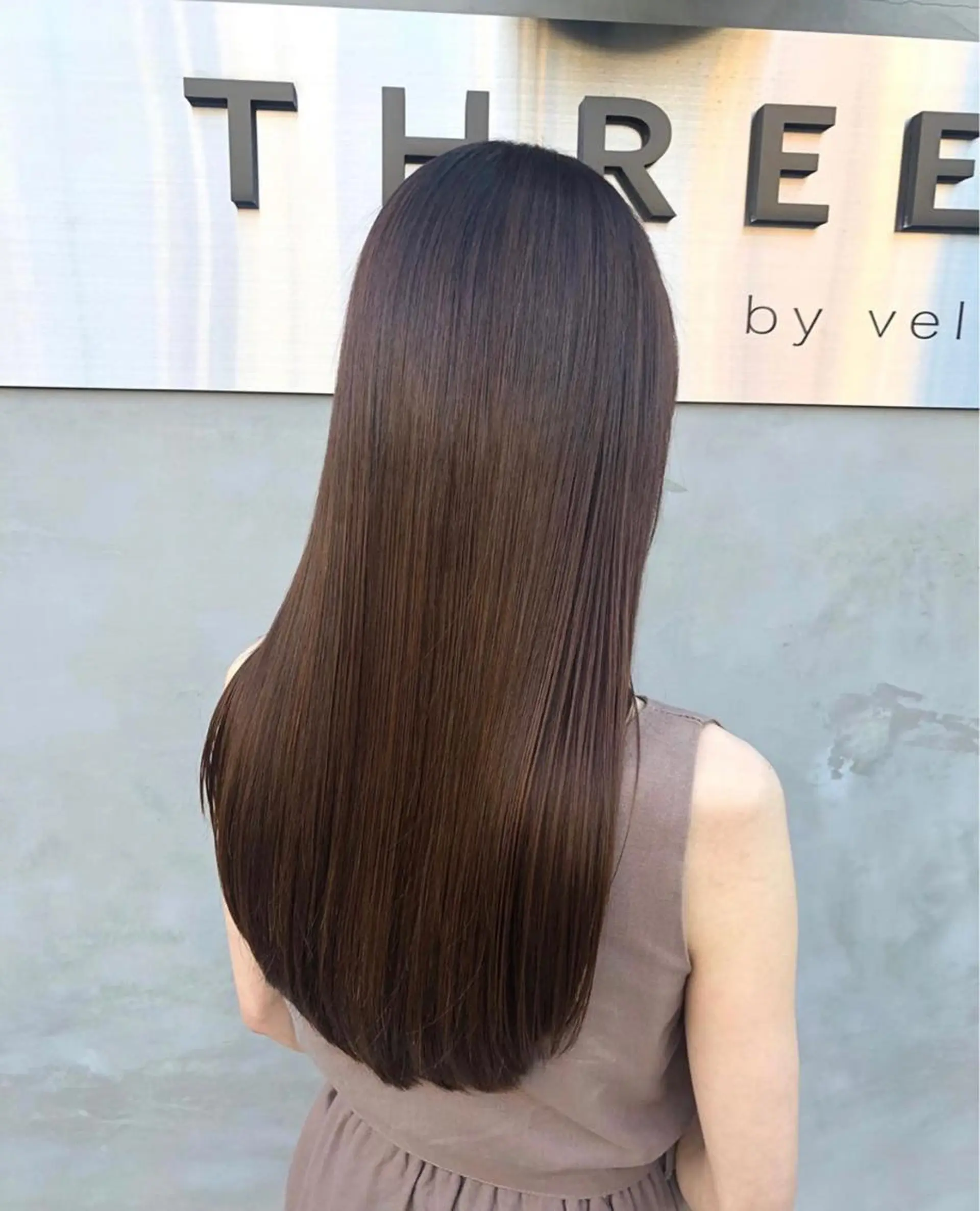 ロング パーマ 縮毛矯正 まつ毛パーマ🤎 透明感カラー🌿のヘアスタイル