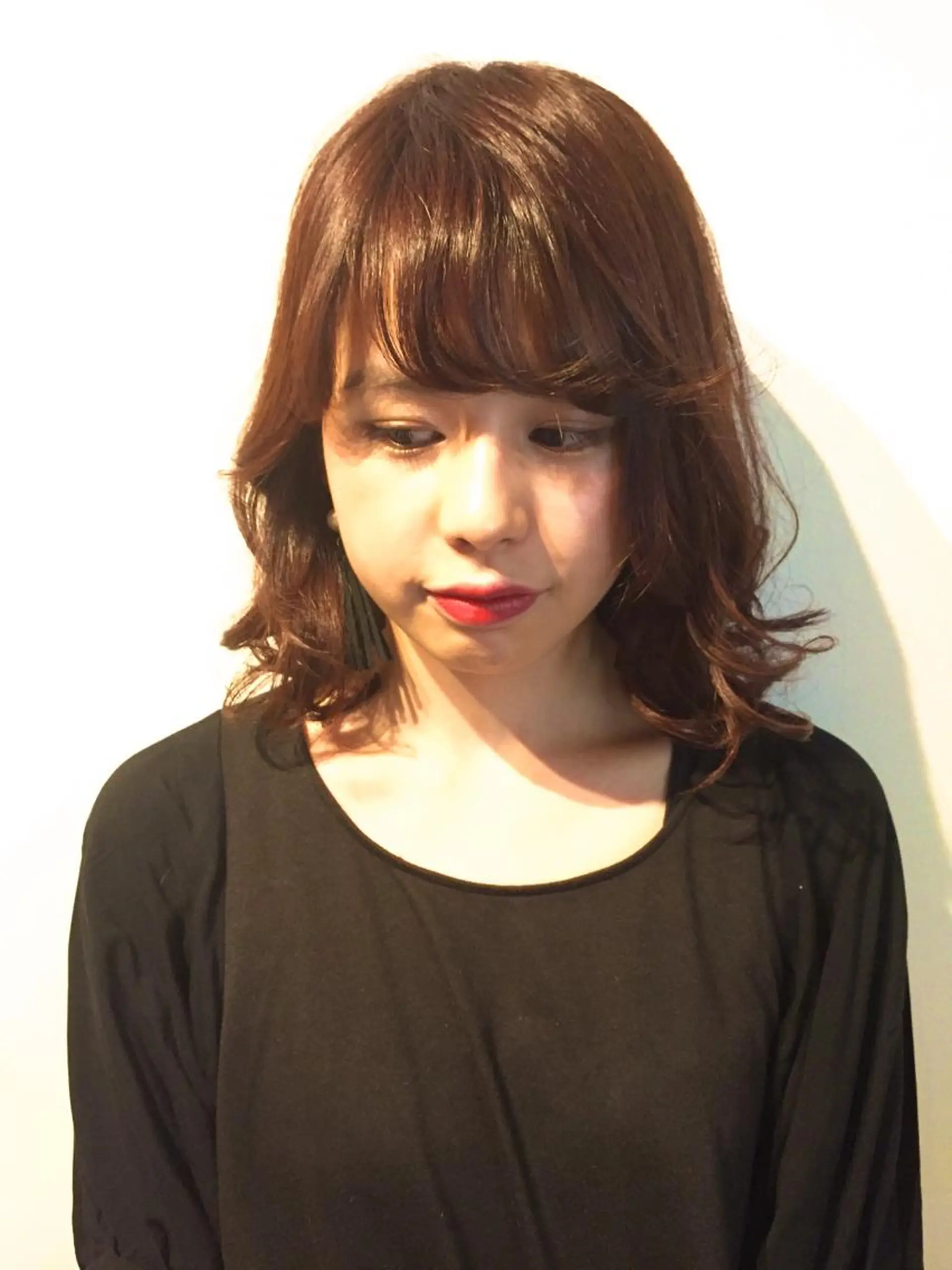 ミディアム カット パーマ 鬼頭 洋吏のヘアスタイル