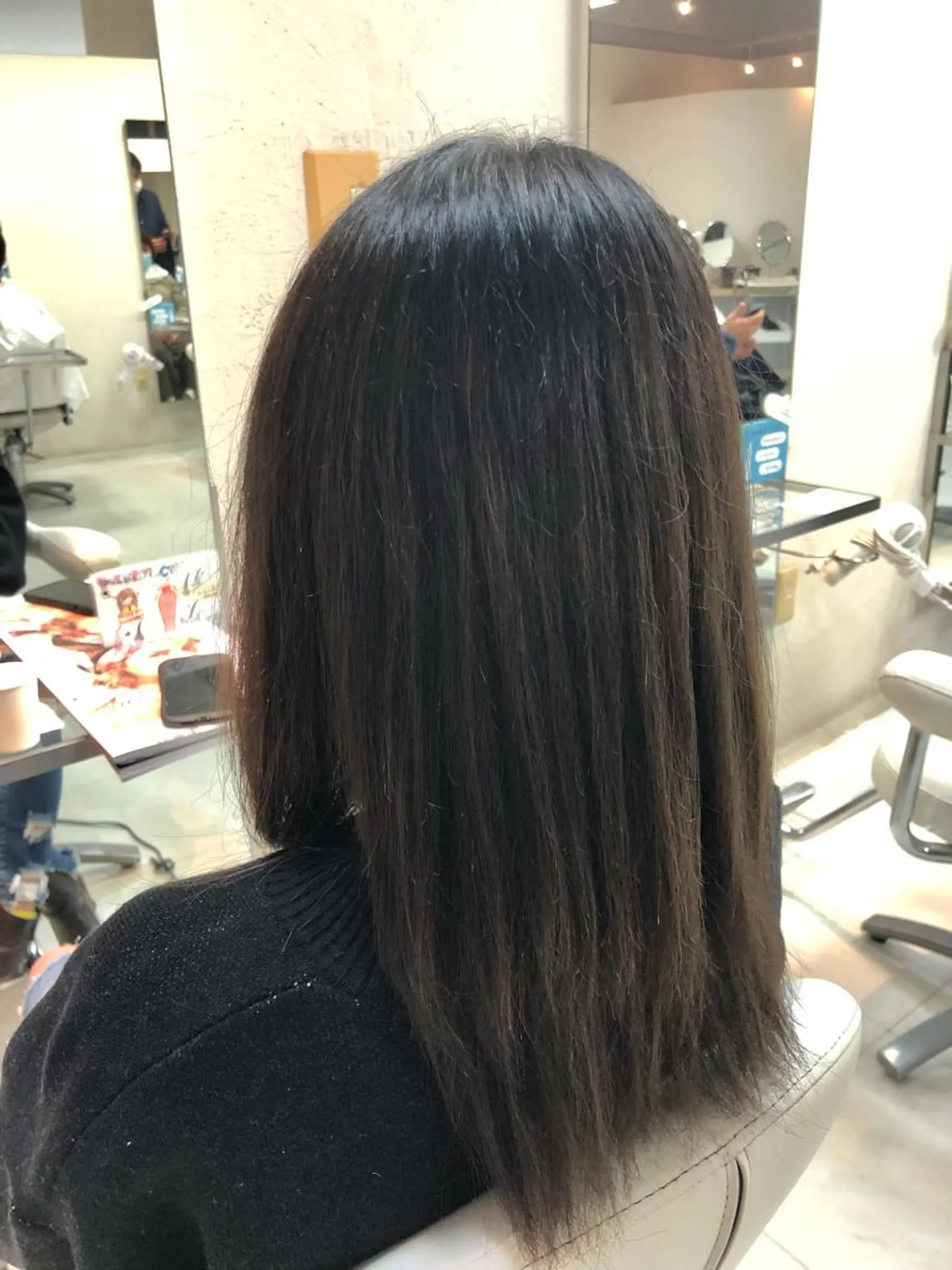 ミディアム ヘアカラー トリートメント 阿部 美咲のヘアスタイル