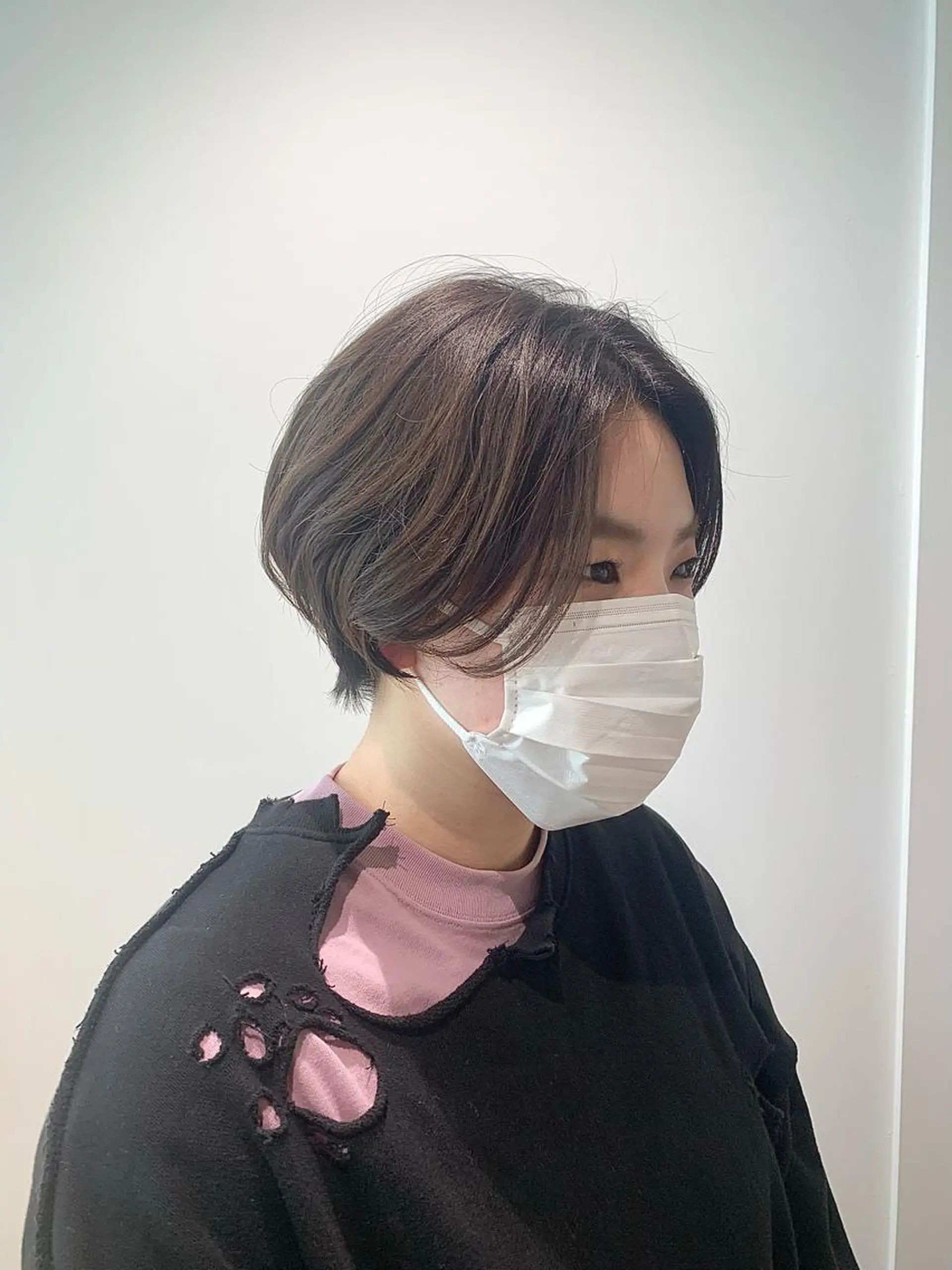 セミロング カラー GO TODAY SHAiRE SALON 梅田店所属・柔らかくすみカラー ボブ/ショートのヘアスタイル
