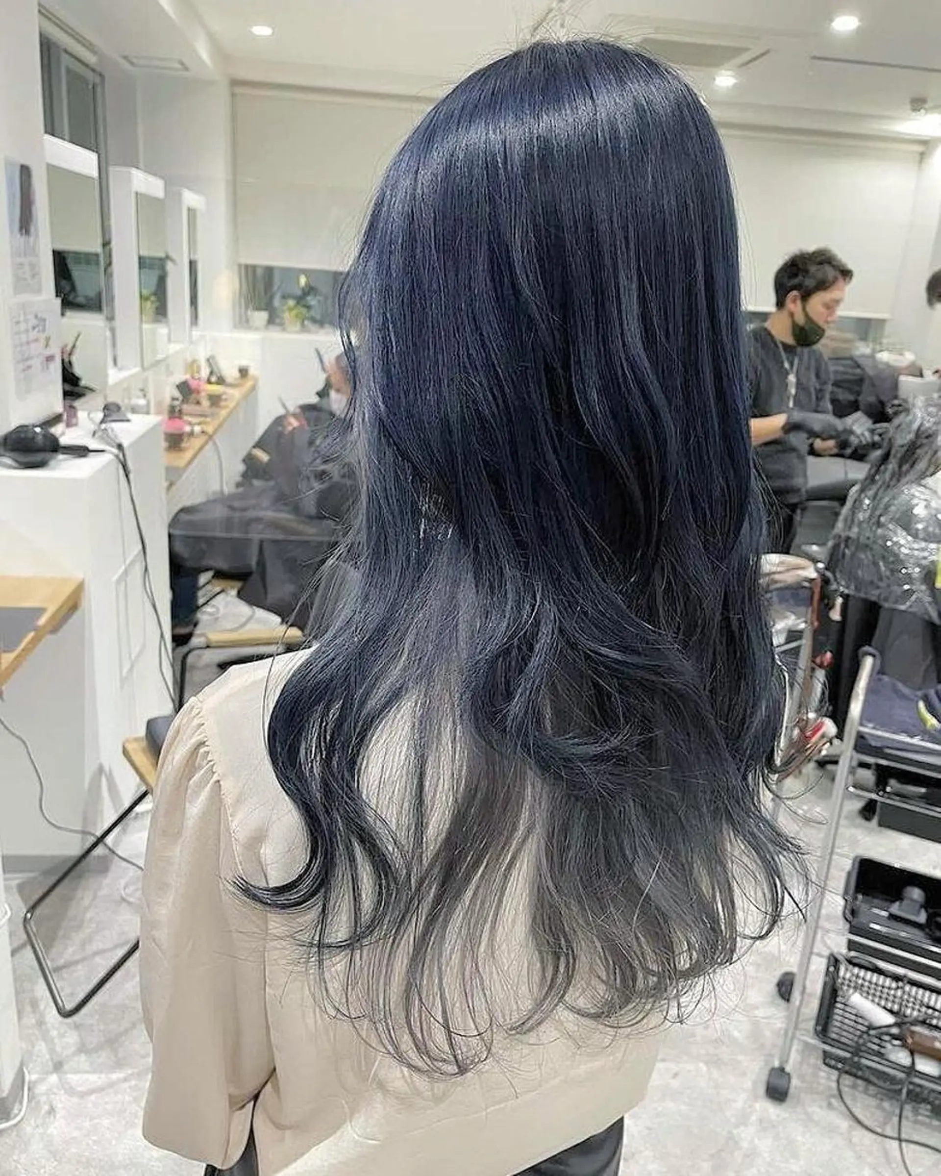 ロング カラー グレージュ JIL BLAN 京都所属・RU RIのヘアスタイル
