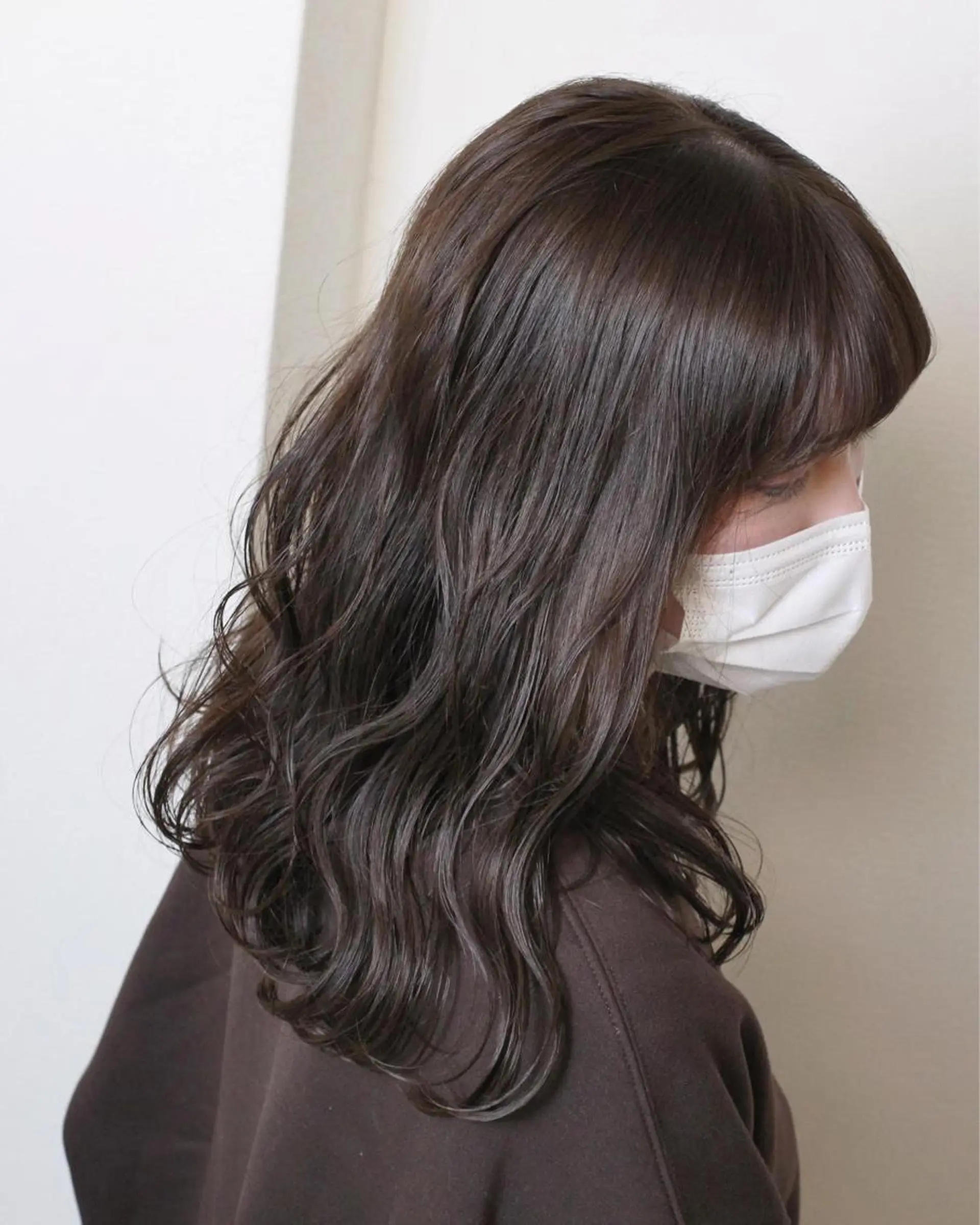 ロング カラー アッシュ カット ヘアカラー 土居 正季のヘアスタイル