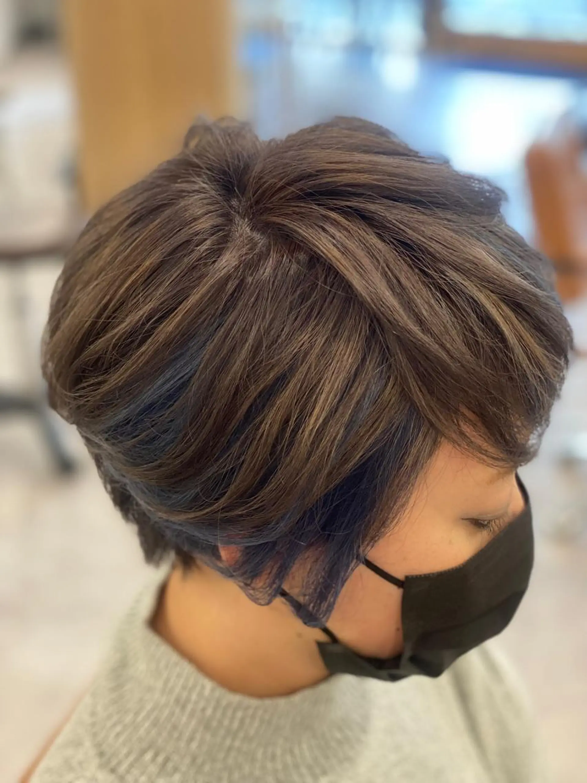 ショート カラー ハンサムショート インナーカラー ネイビーカラー ショートヘア カット ヘアカラー 仲矢 あゆ美のヘアスタイル