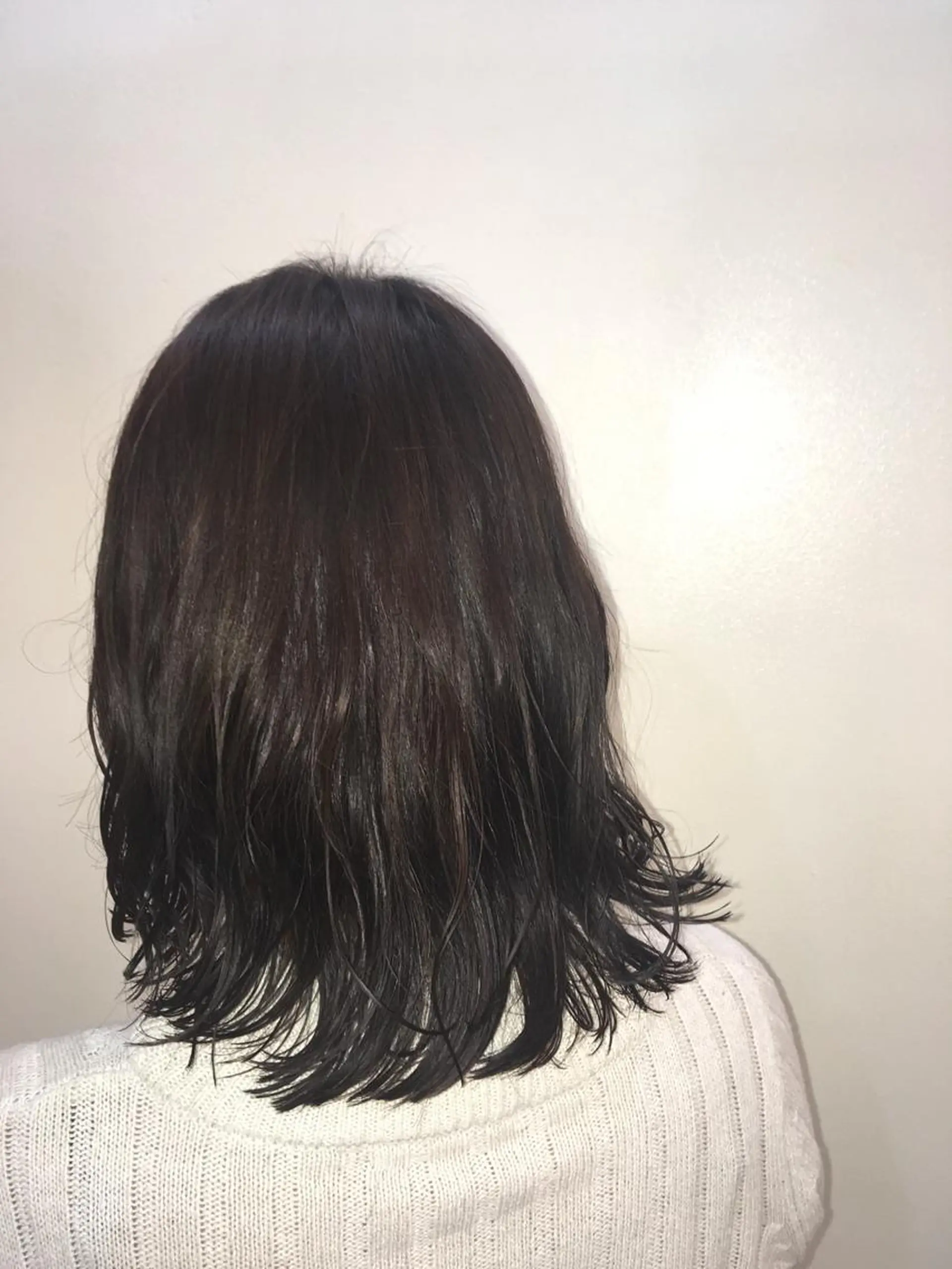 ミディアム カラー パーマ ミディアムパーマ Lagom なかだのヘアスタイル