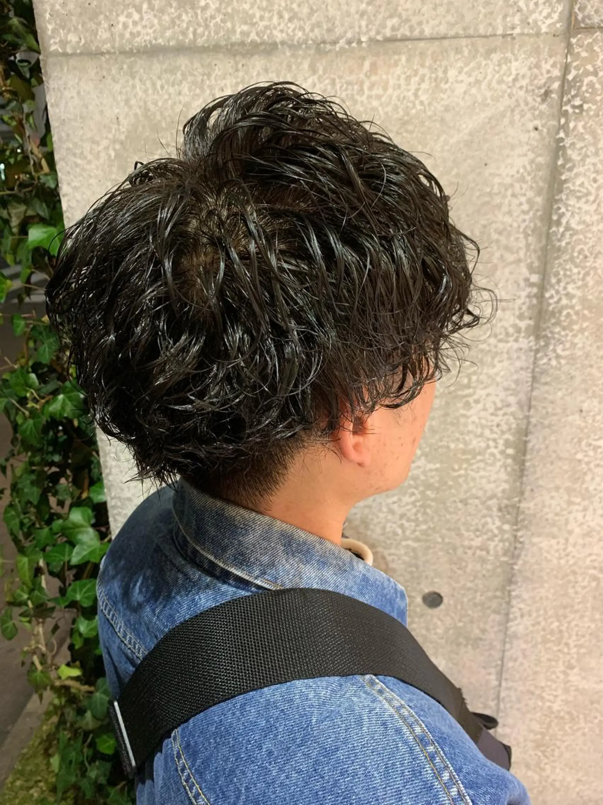 ショート カラー パーマ メンズ メンズパーマフェード シモジタカヒロのヘアスタイル