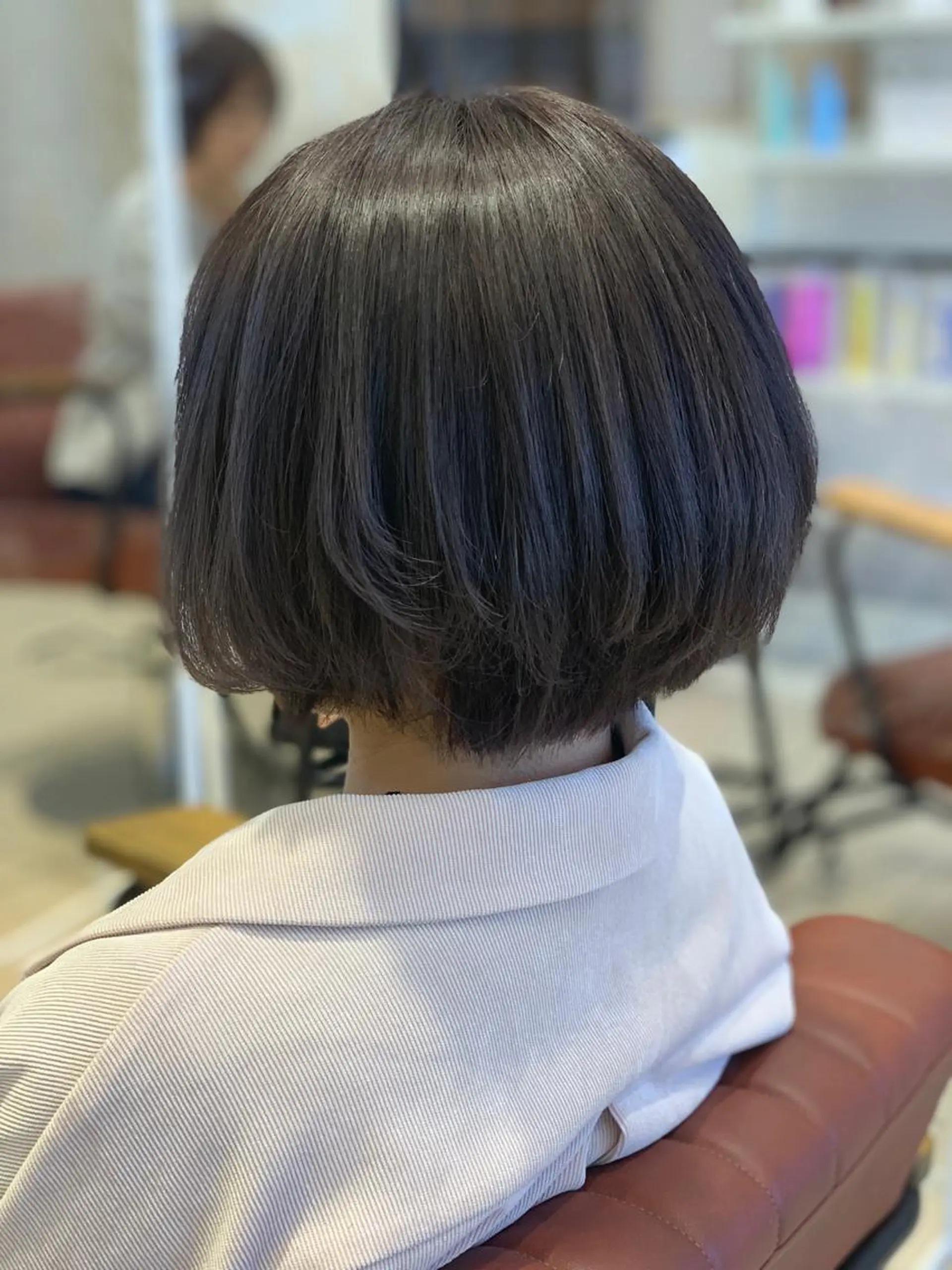 ミディアム カラー ブルーカラー ブルージュ カット ヘアカラー 髪質改善カラーリスト /根本雄貴のヘアスタイル