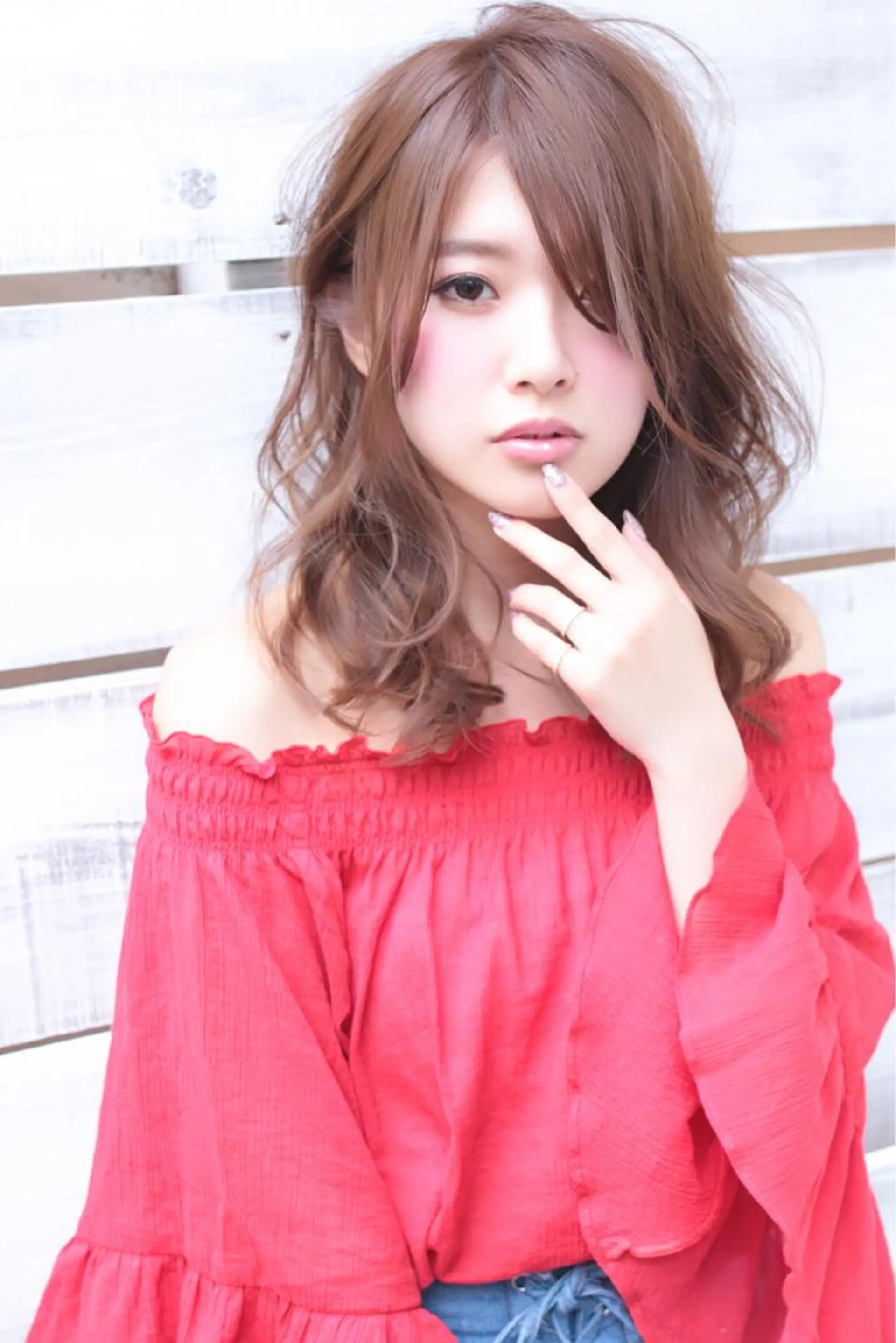セミロング ☆ハイトーン口コミ◎ WiLL/京橋のヘアスタイル