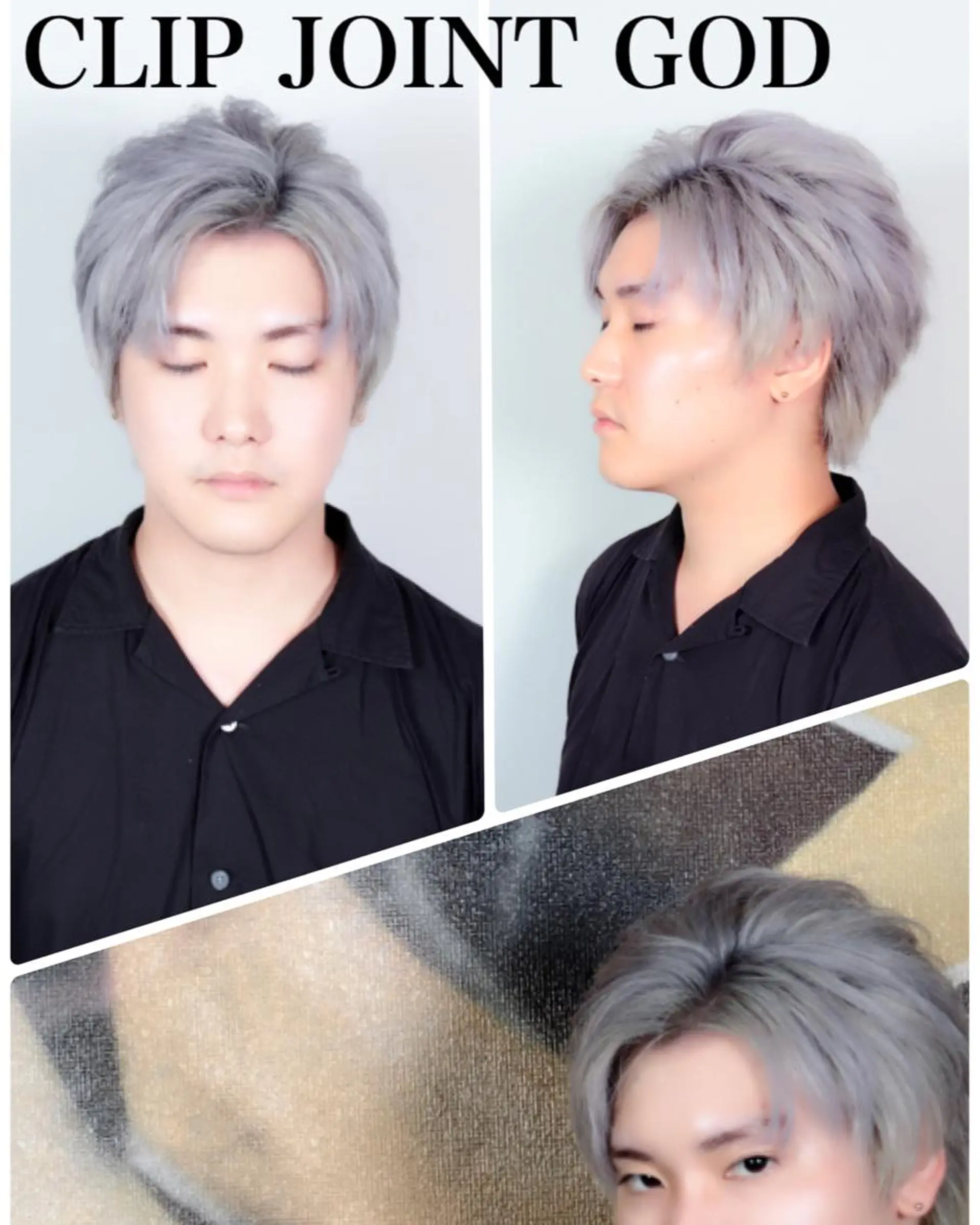 ショート カラー ヘアアレンジ メンズ メンズブリーチ ブリーチ ダブルカラー シルバー ヘアカラー 今泉 周のヘアスタイル