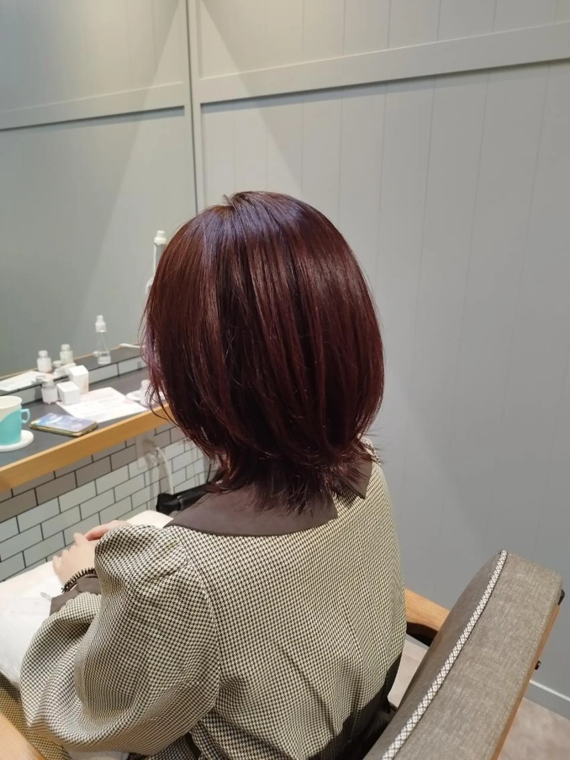 セミロング カラー パーマ セミロングパーマ バレイヤージュ ブリーチ ケアブリーチ デザインカラー 【N°deseo】 吉祥寺のヘアスタイル