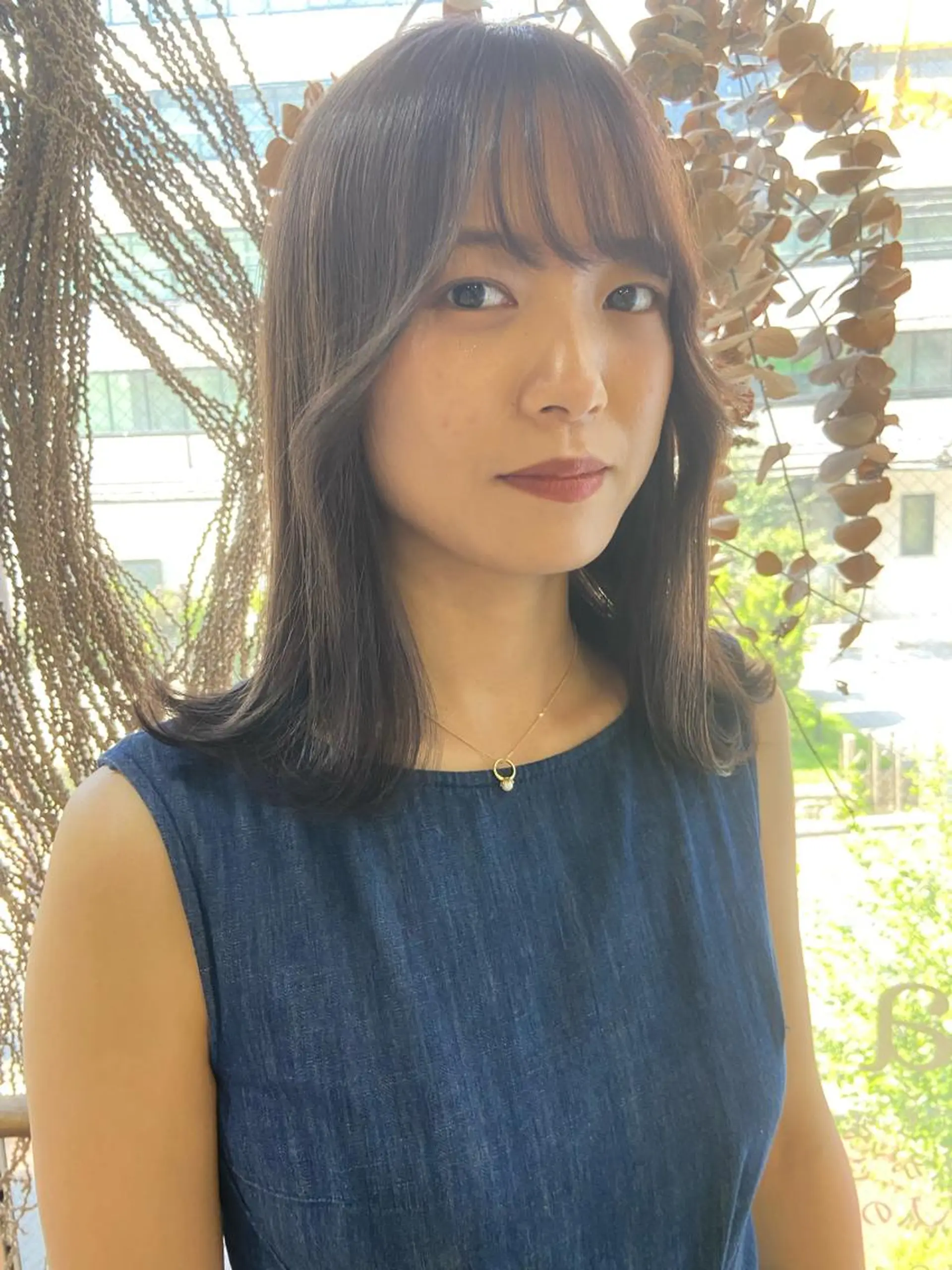 ミディアム カラー ベージュカラー グレージュ ハイトーンカラー ミルクティーグレージュ ヘアカラー トリートメント 松尾太樹 【pia】福岡美容室のヘアスタイル