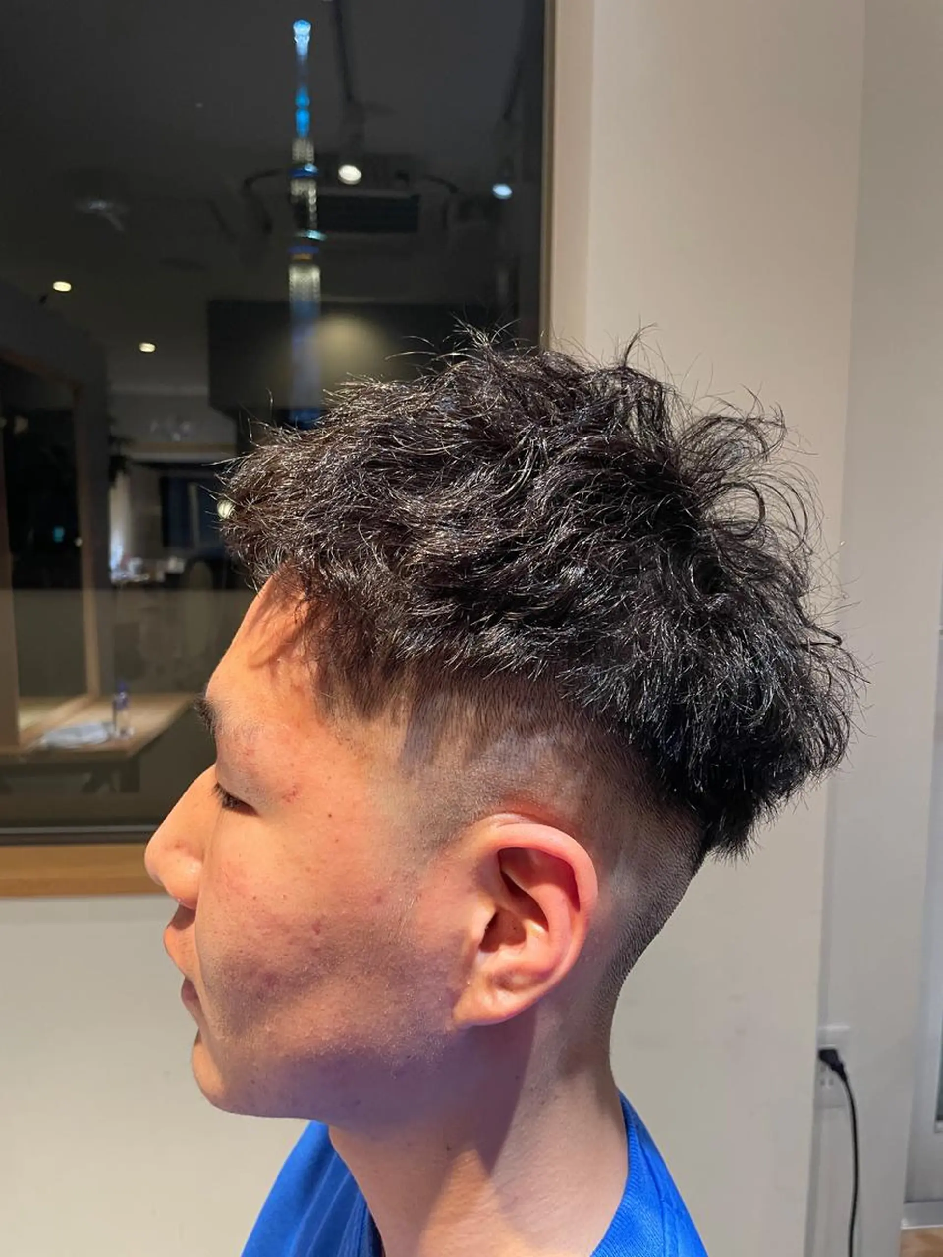 ショート パーマ メンズ フェードカット メンズパーマ ツイストスパイラルパーマ スパイラルパーマ 🎩モテ髪メンズ専門 コーダイのヘアスタイル