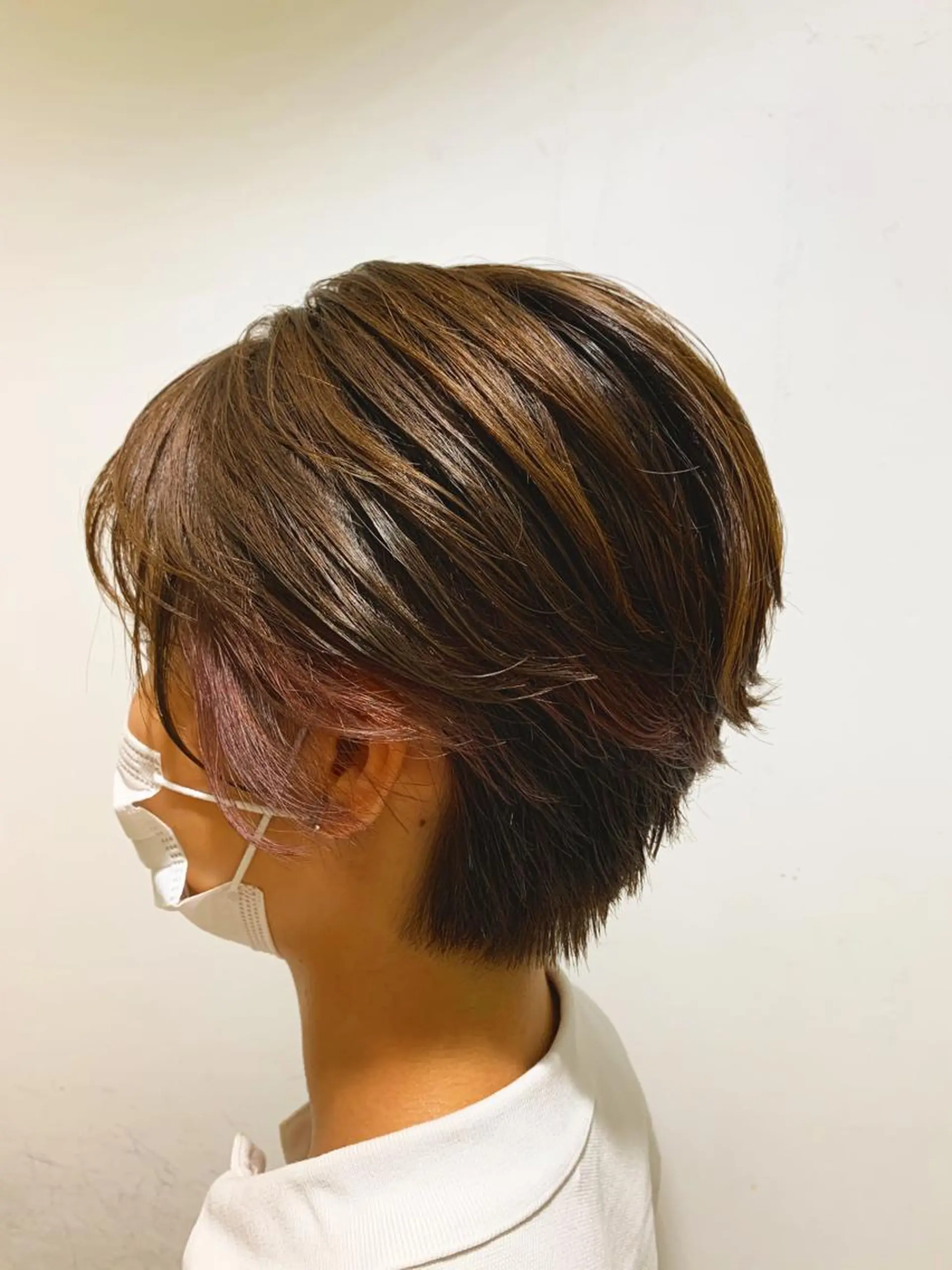 ショート カラー デザインカラー ショートヘア 仙台ブリーチカラー デザインカラーあすかのヘアスタイル
