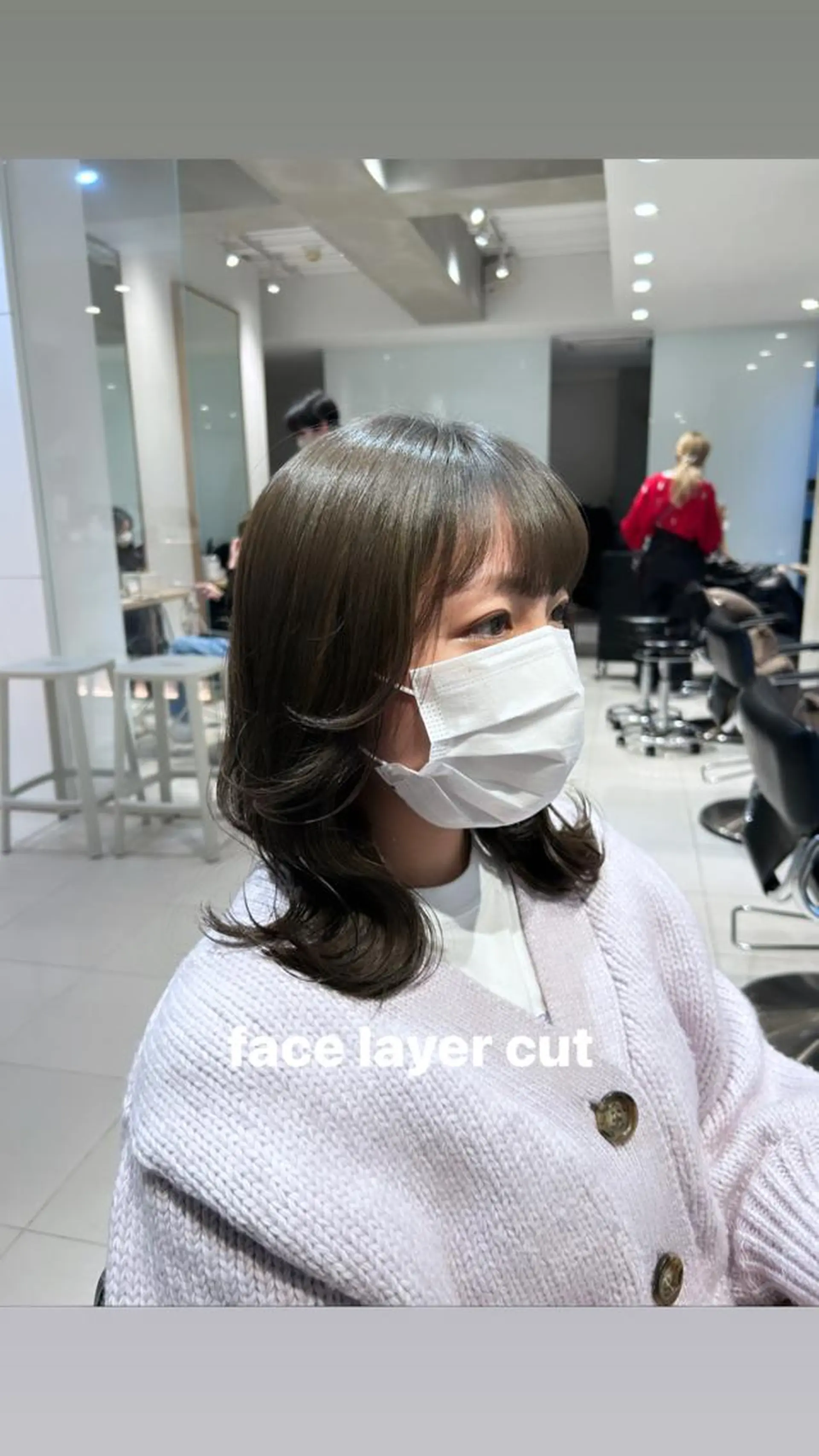 ミディアム カラー グレージュ くびれヘア 顔周りカット 似合わせカット カット ヘアカラー トリートメント ヘッドスパ ヘアセット 寒色/ハイトーン🪽 レイヤー/mikoのヘアスタイル