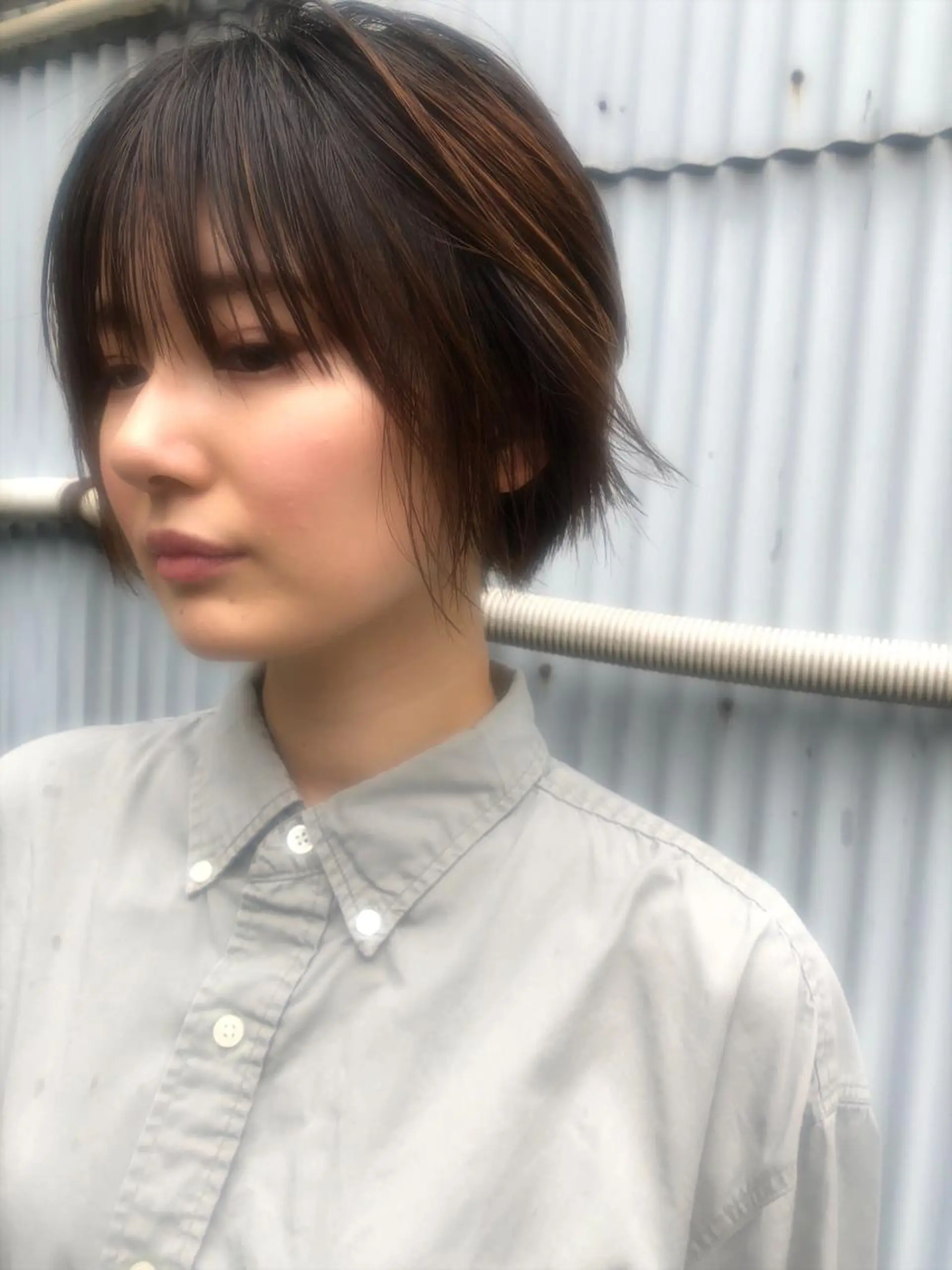 ミディアム ショートボブ ボブ hair design icoii所属・横田 美咲のヘアスタイル
