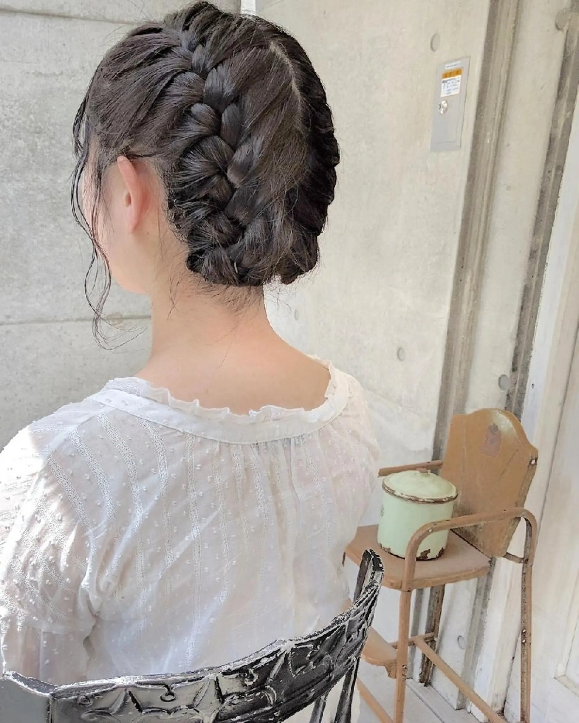 ミディアム カラー ヘアアレンジ カット ヘアカラー トリートメント 南堀江 möwen ( メーヴェ )所属・mowen RUIのヘアスタイル