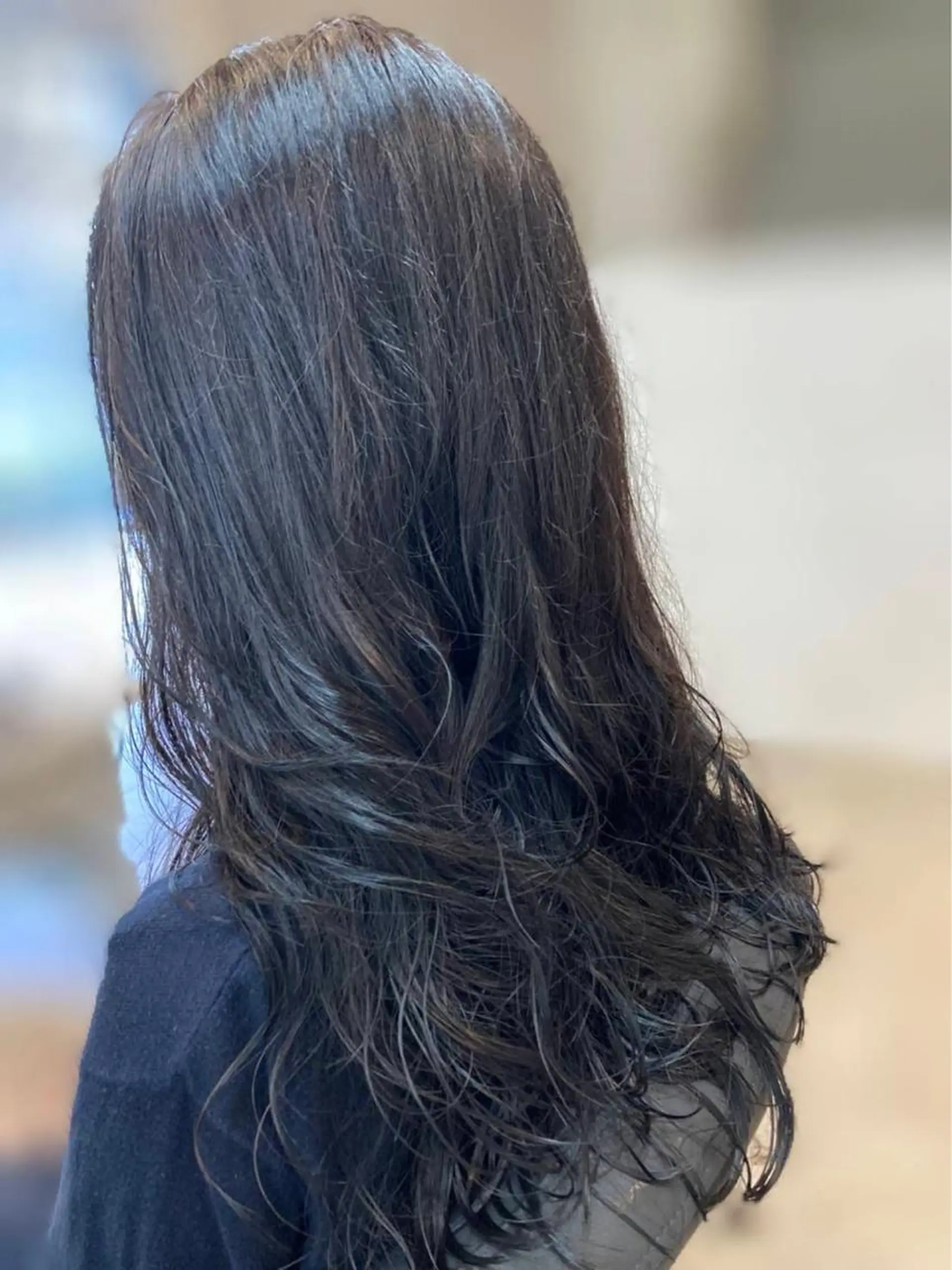 ロング カット パーマ トリートメント 寺田 ゆりのヘアスタイル