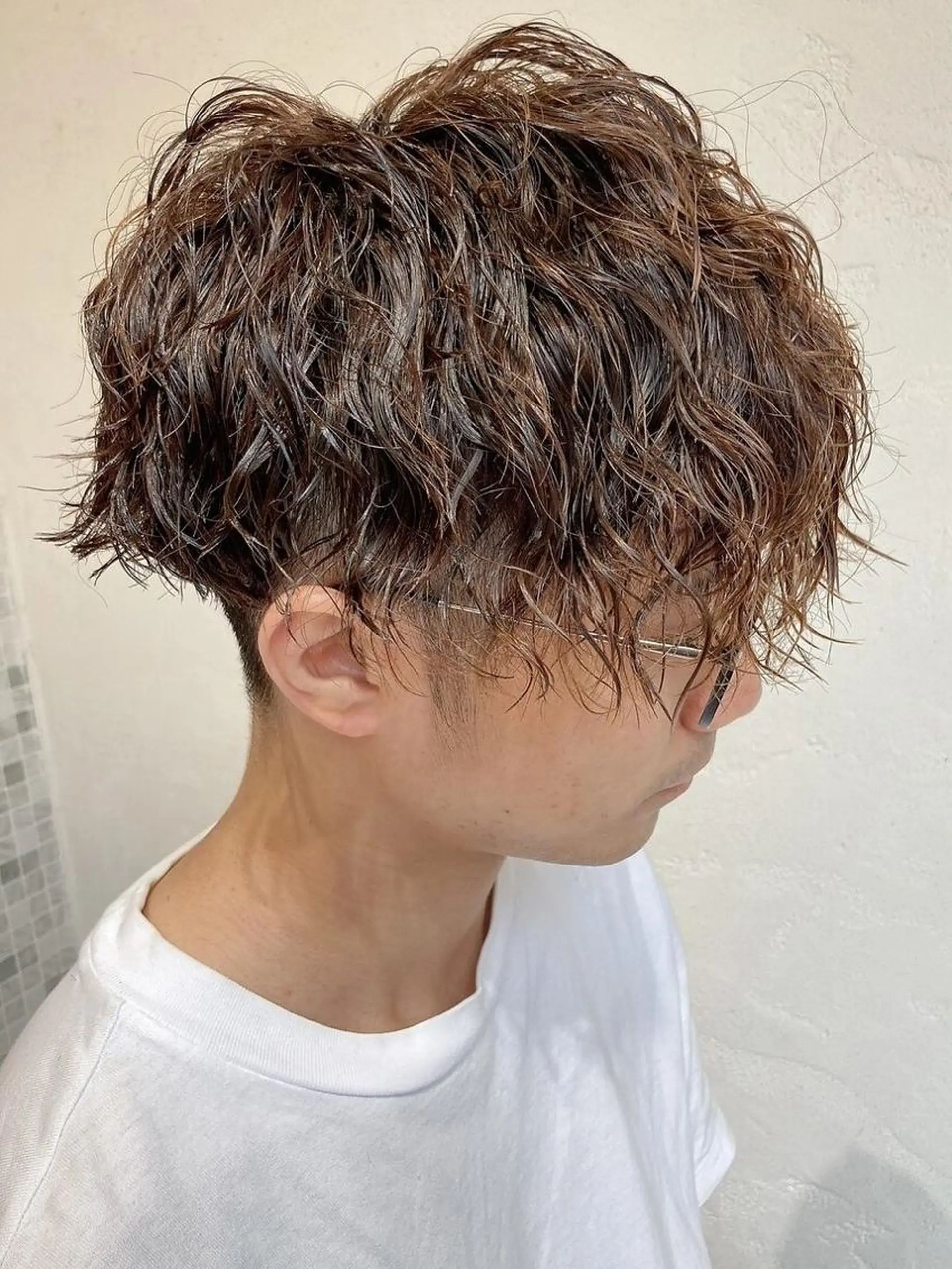 ショート パーマ カラー カット パーマ トリートメント 🌿アロマヘアルーム 池袋店✂︎のヘアスタイル