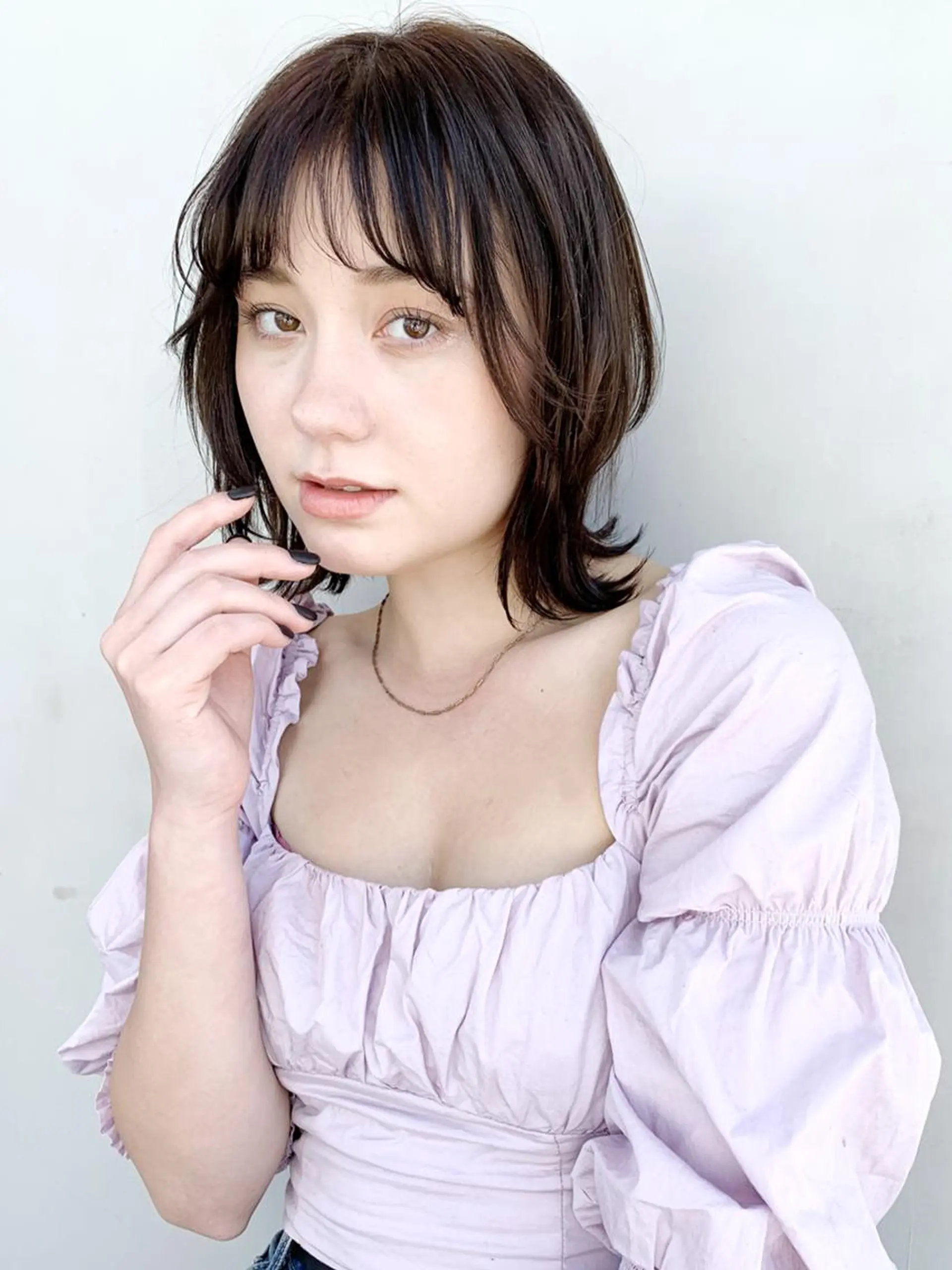 ミディアム カラー パーマ ヘアアレンジ ボブ ITbyALBUM 浦和店のヘアスタイル