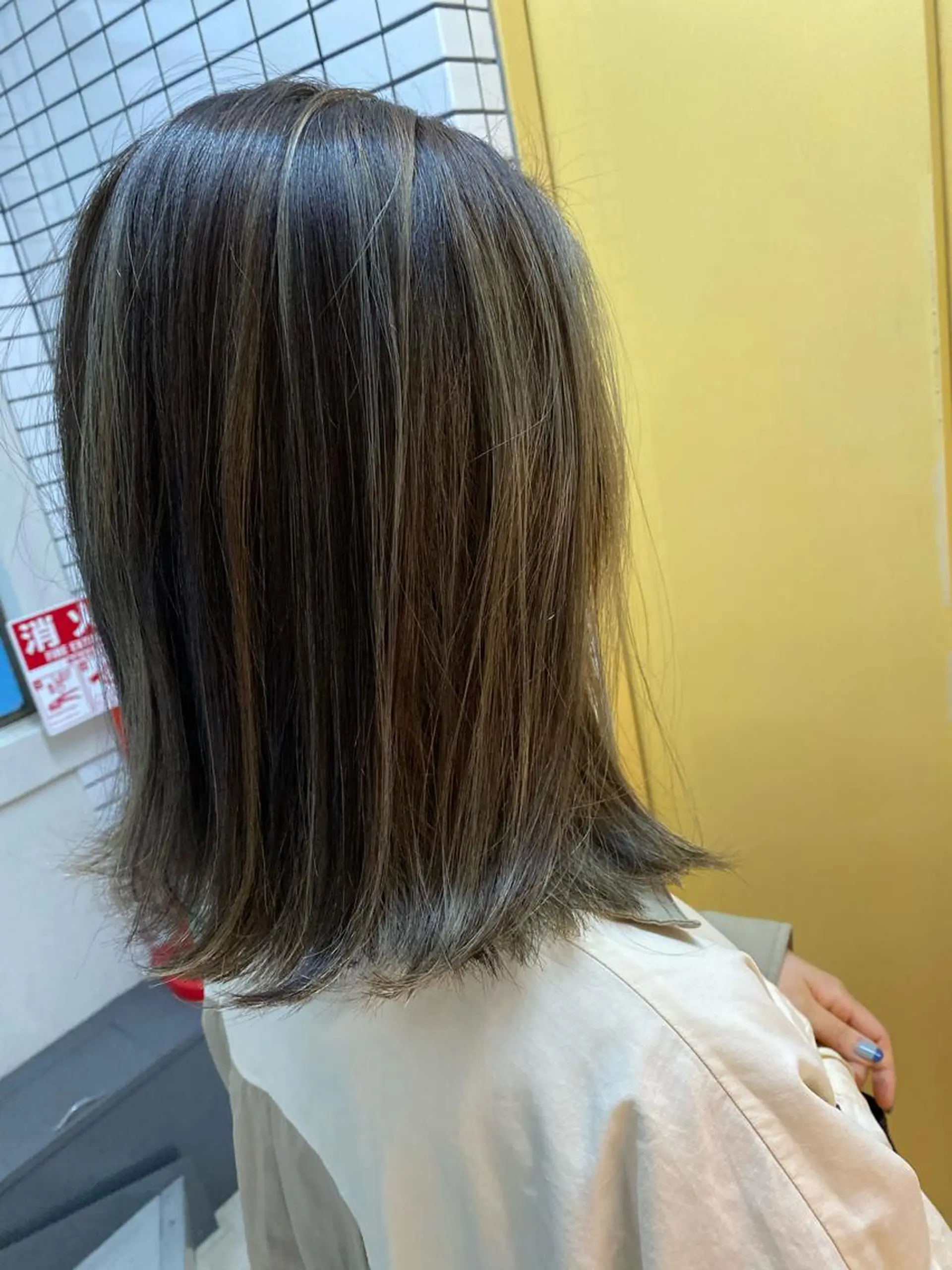 ミディアム カラー バレイヤージュ レイヤーカット カット ヘアカラー アンソニー ショウゴのヘアスタイル