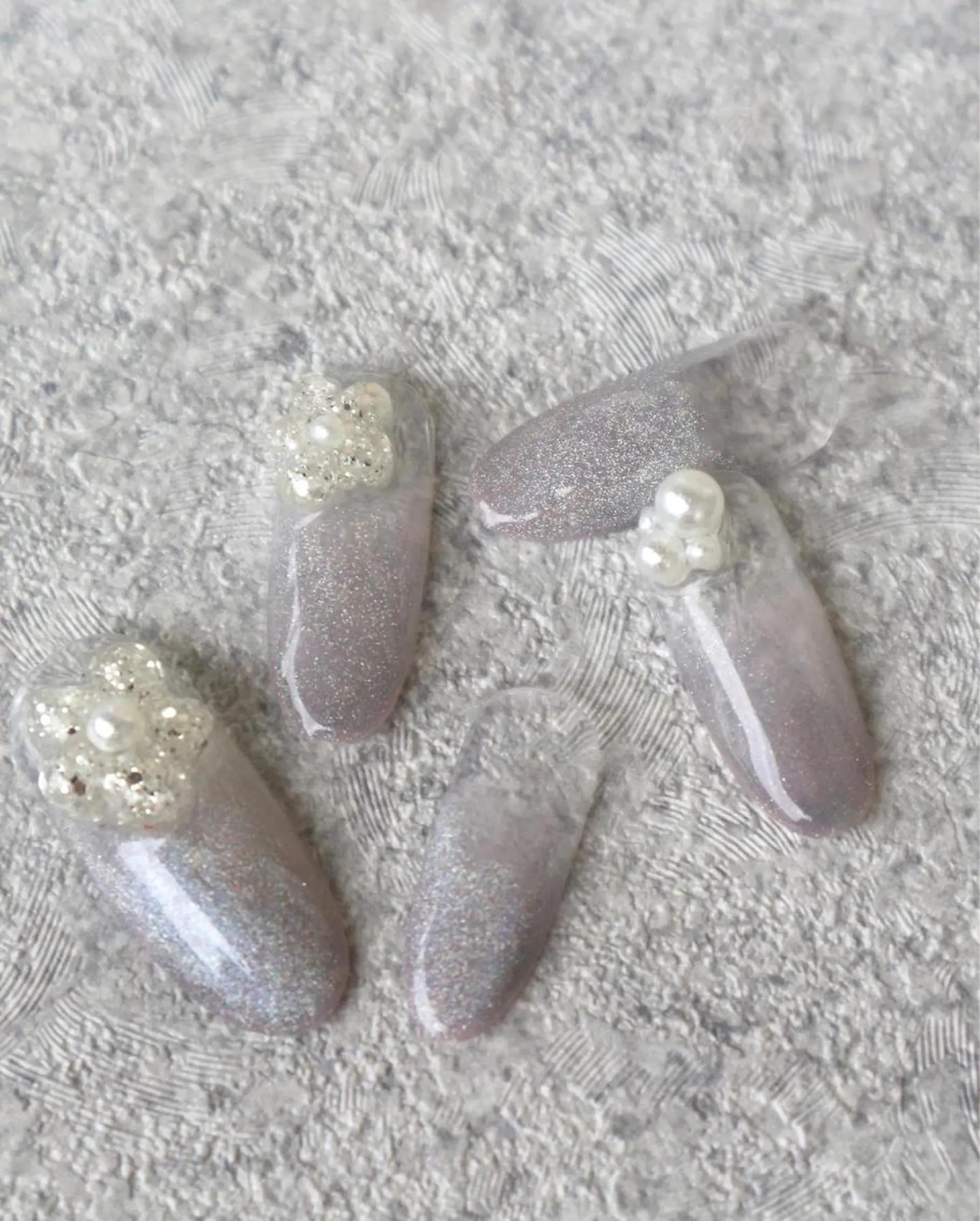 ネイル クリアネイル 韓国ネイル 高田 ちかこのネイルデザイン