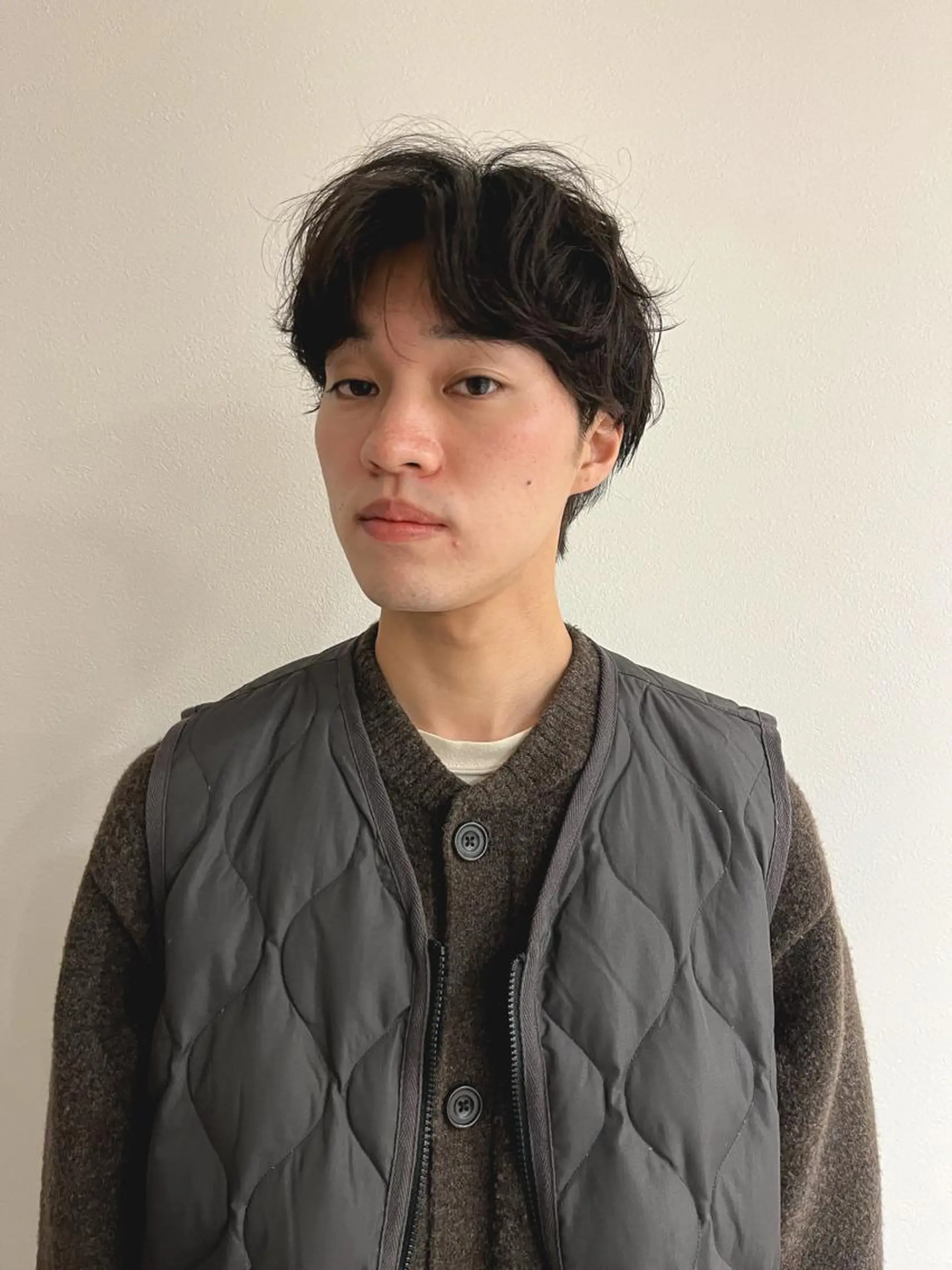 ショート パーマ メンズハイトーン/栄 /イトウタケルのヘアスタイル