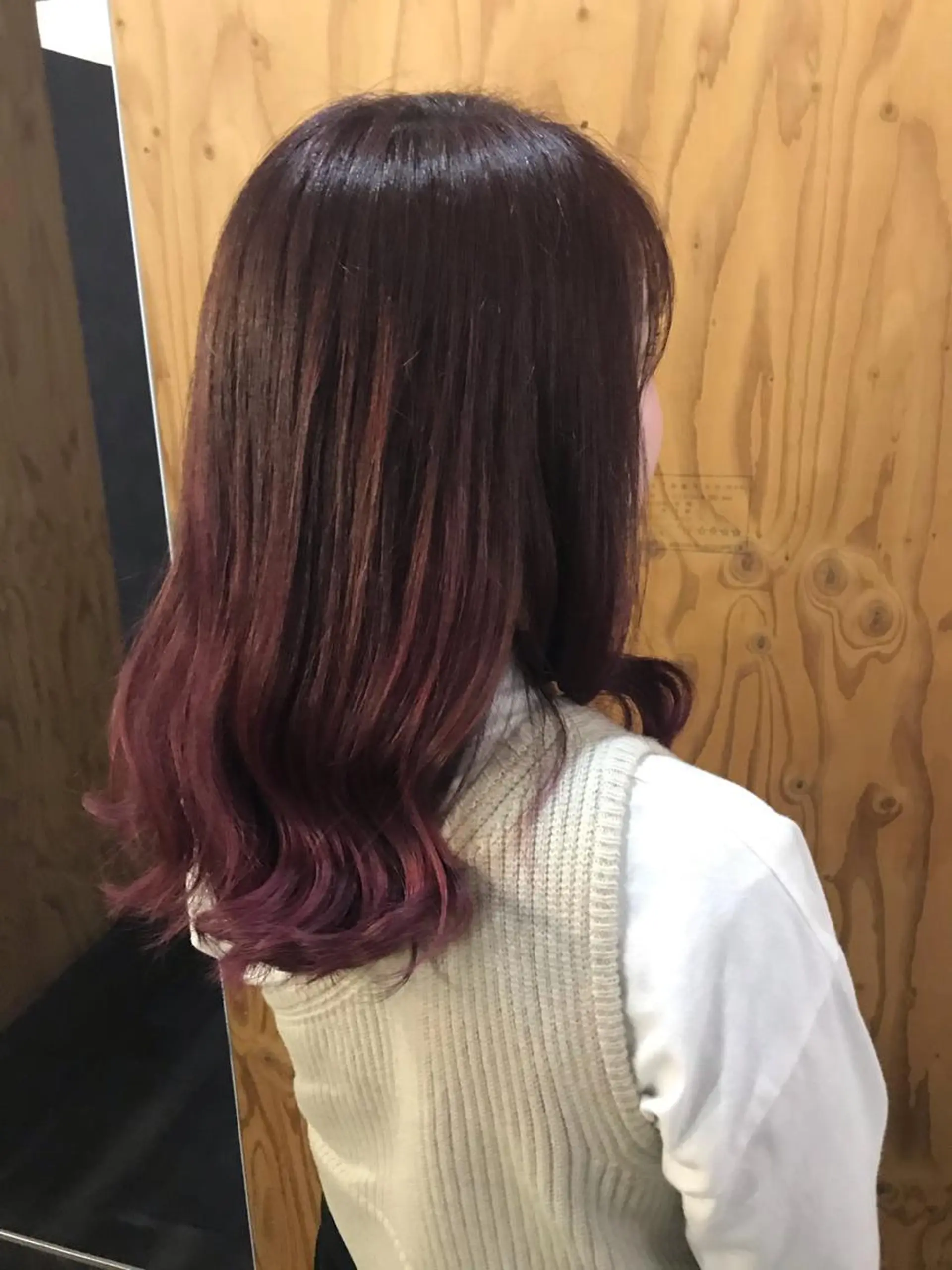 セミロング カラー ローズカラー ヘアカラー トリートメント 💎髪質改善💎 デザイナーshinのヘアスタイル