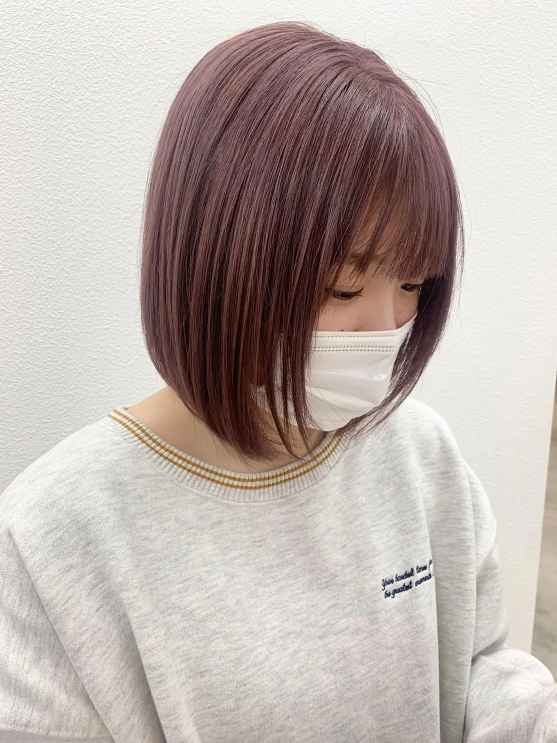 ショート カラー ブリーチ ピンクカラー cirrus🕊 韓国ヘア♡山縣あかりのヘアスタイル