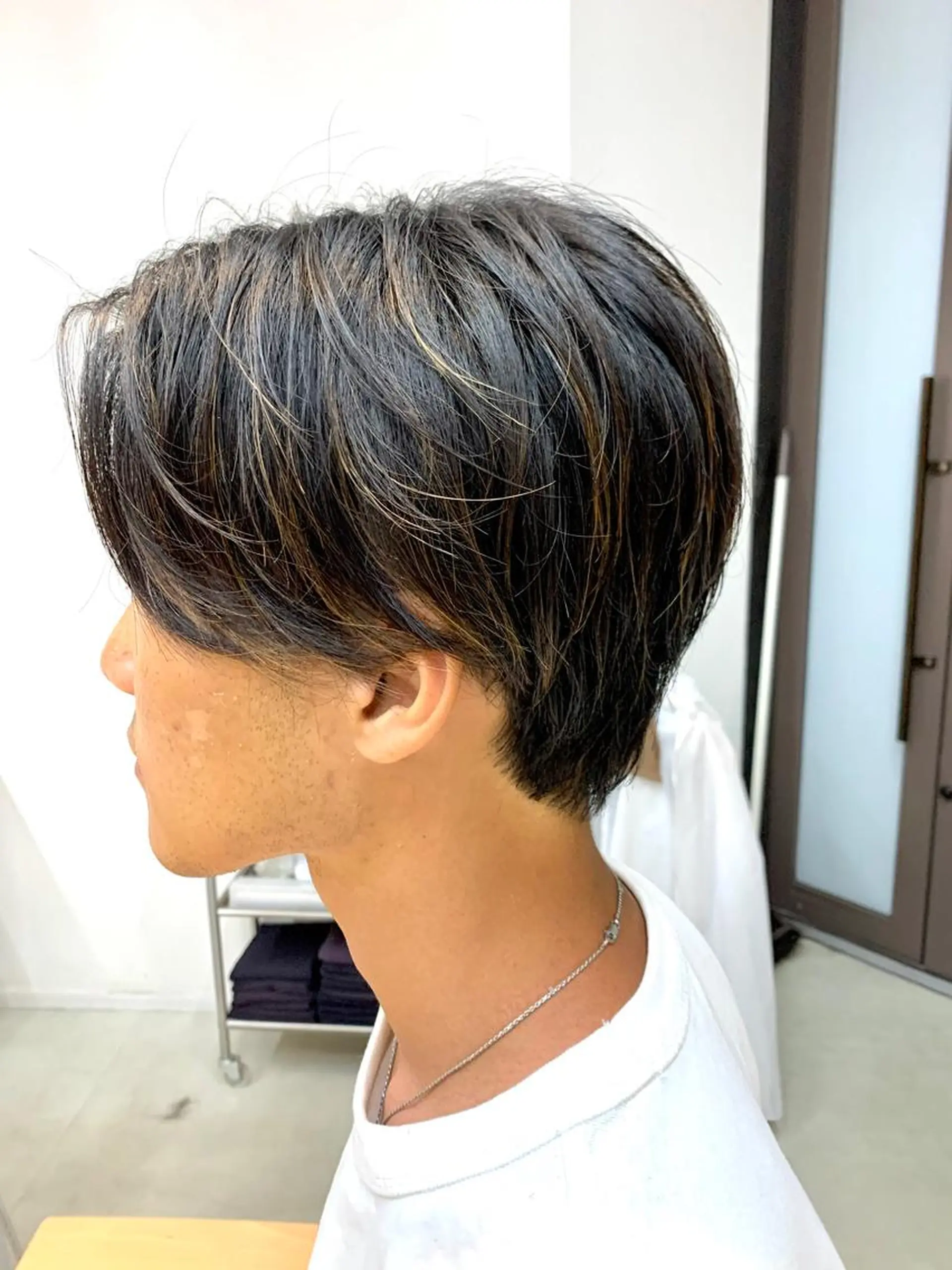 ミディアム カラー メンズ mee.urawa所属・似合わせショート×透 明感/やじまたかしのヘアスタイル