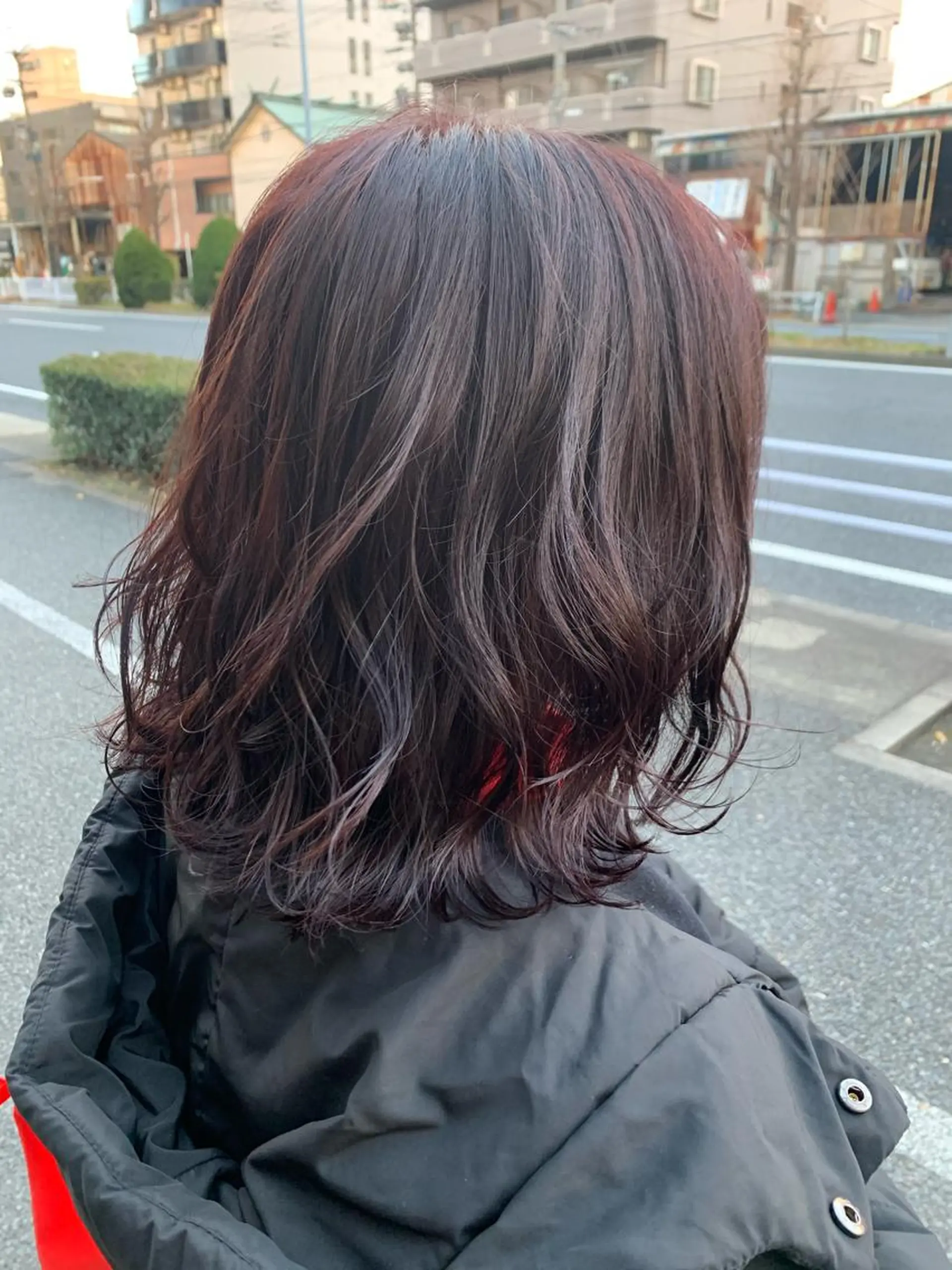 セミロング カラー ブラウンカラー 浅岡 みちるのヘアスタイル