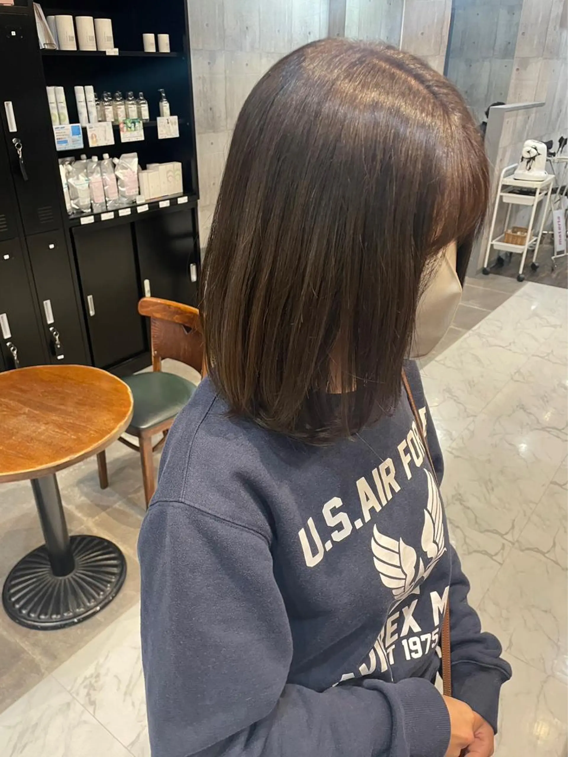 ミディアム 透明感カラー🫧縮毛 矯正🪽izumiのヘアスタイル